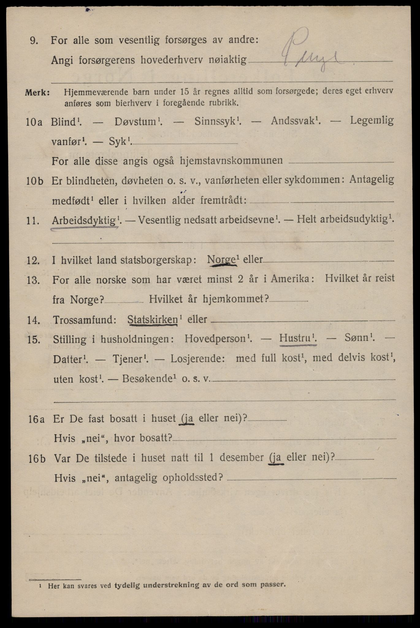 SAST, 1920 census for Stavanger, 1920, p. 73751