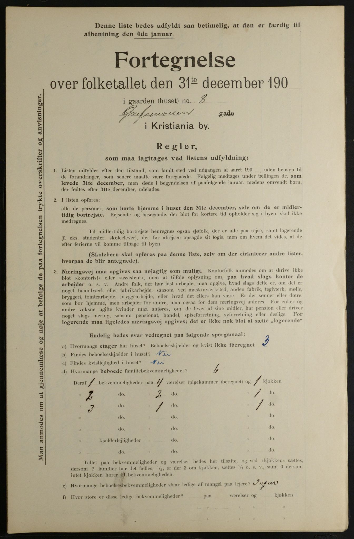 OBA, Municipal Census 1901 for Kristiania, 1901, p. 4780