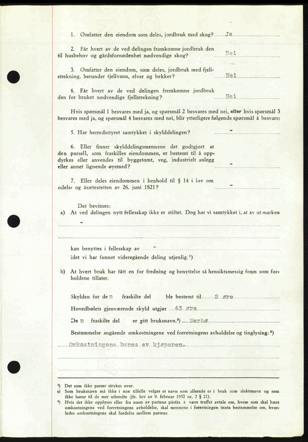 Romsdal sorenskriveri, AV/SAT-A-4149/1/2/2C: Mortgage book no. A30, 1949-1949, Diary no: : 1538/1949