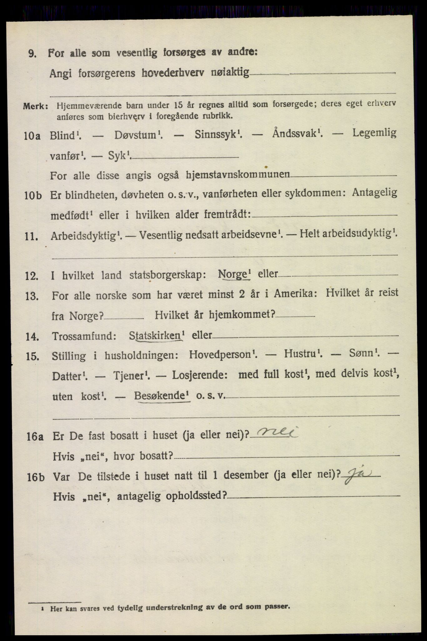 SAH, 1920 census for Jevnaker, 1920, p. 3582