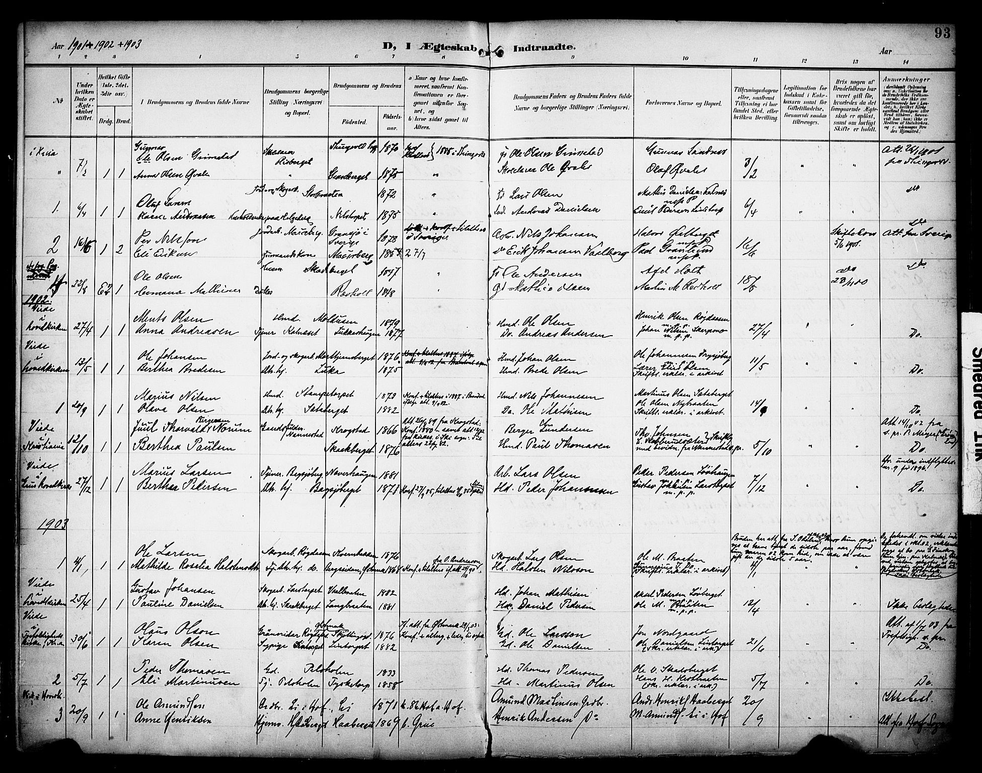 Grue prestekontor, SAH/PREST-036/H/Ha/Haa/L0014: Parish register (official) no. 14, 1898-1915, p. 93