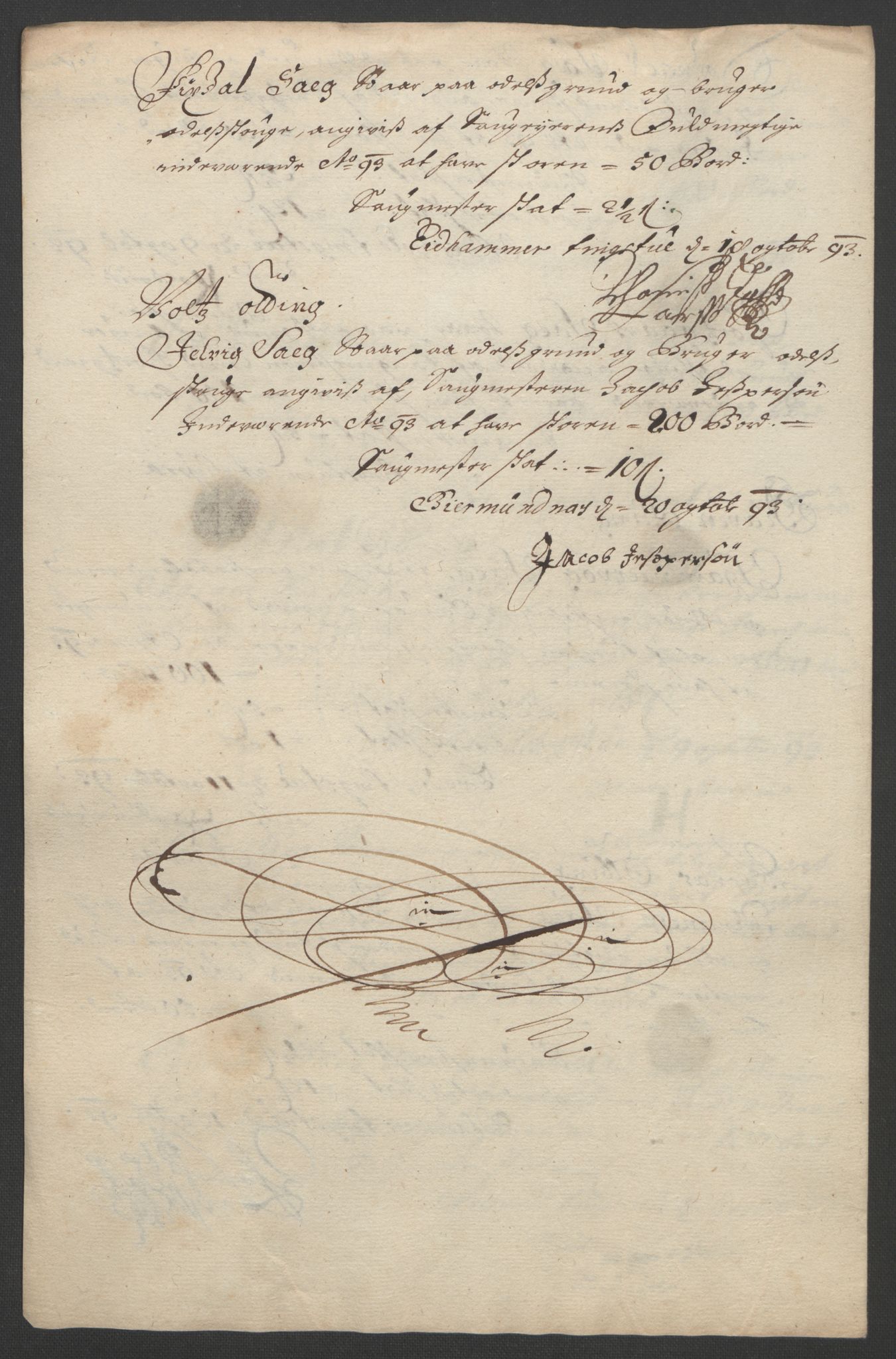 Rentekammeret inntil 1814, Reviderte regnskaper, Fogderegnskap, AV/RA-EA-4092/R55/L3651: Fogderegnskap Romsdal, 1693-1694, p. 71