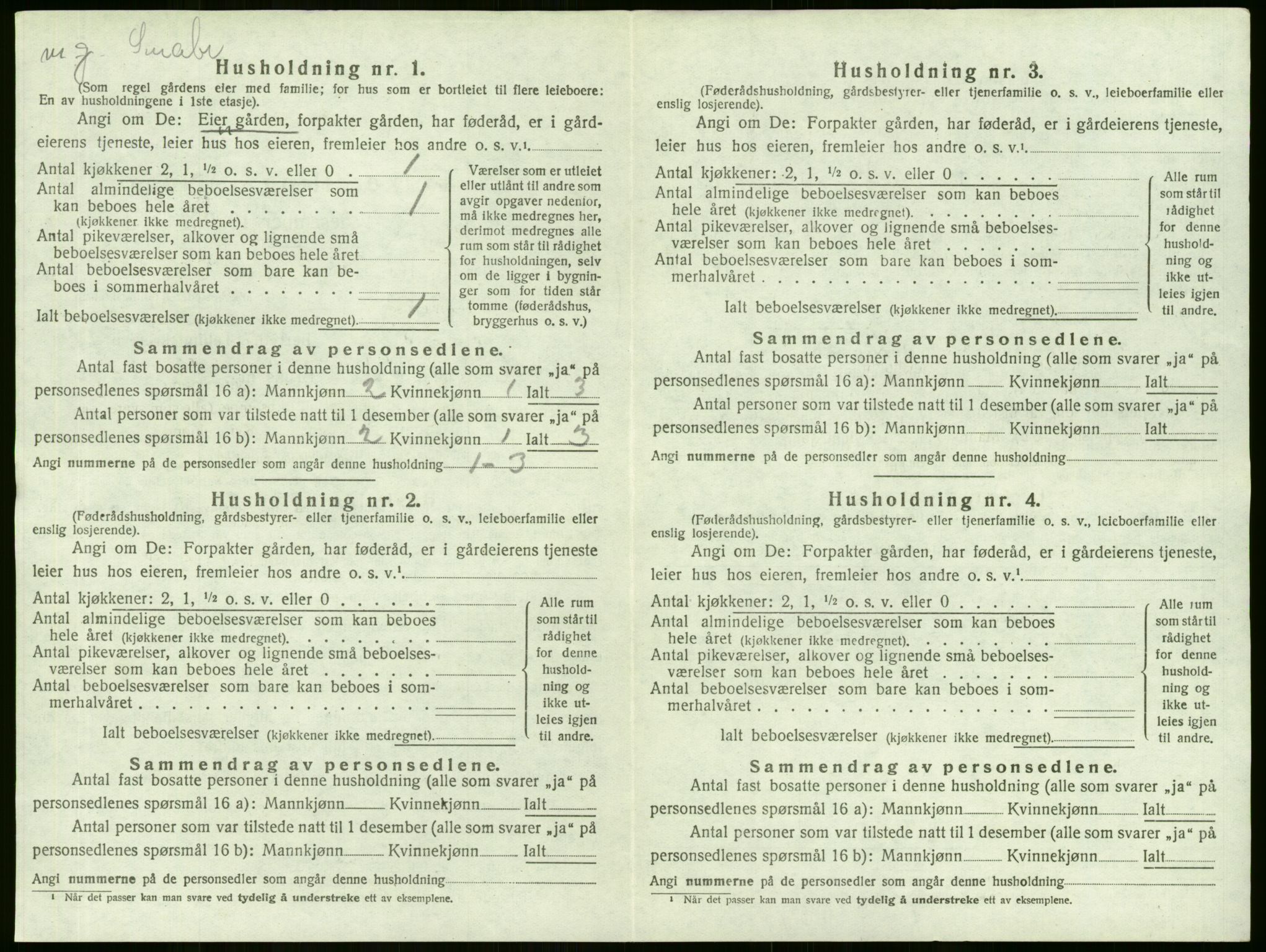 SAKO, 1920 census for Lier, 1920, p. 1266