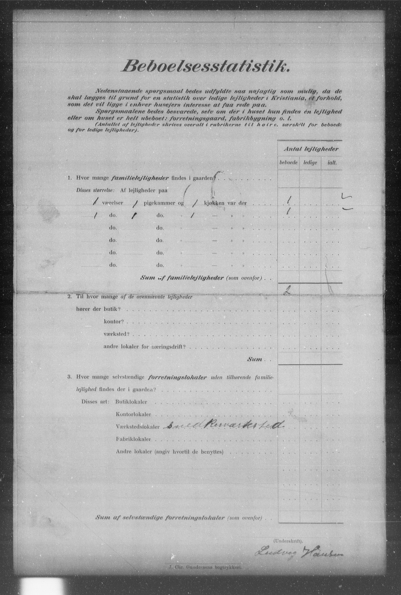 OBA, Municipal Census 1903 for Kristiania, 1903, p. 23576