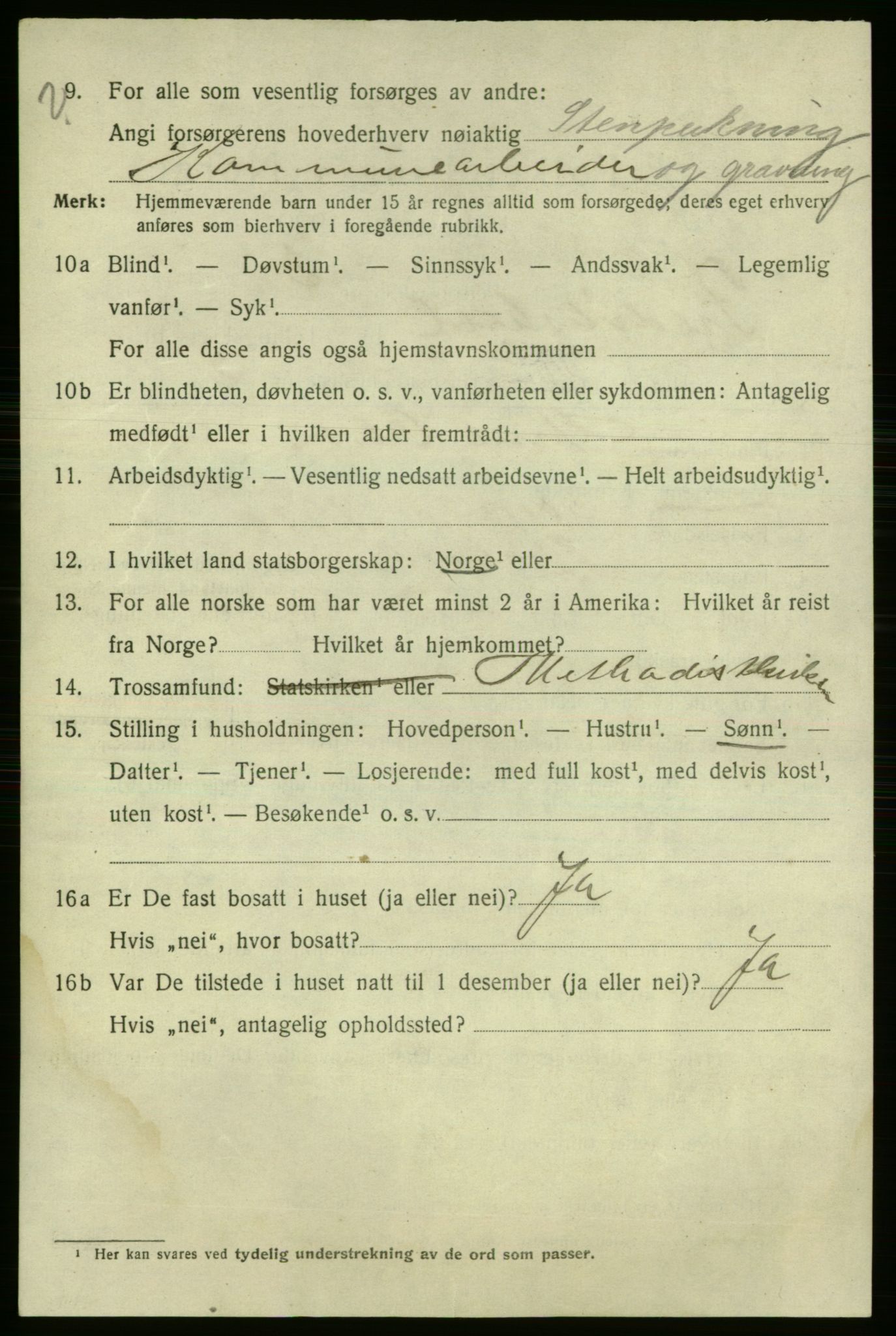 SAO, 1920 census for Fredrikshald, 1920, p. 17404