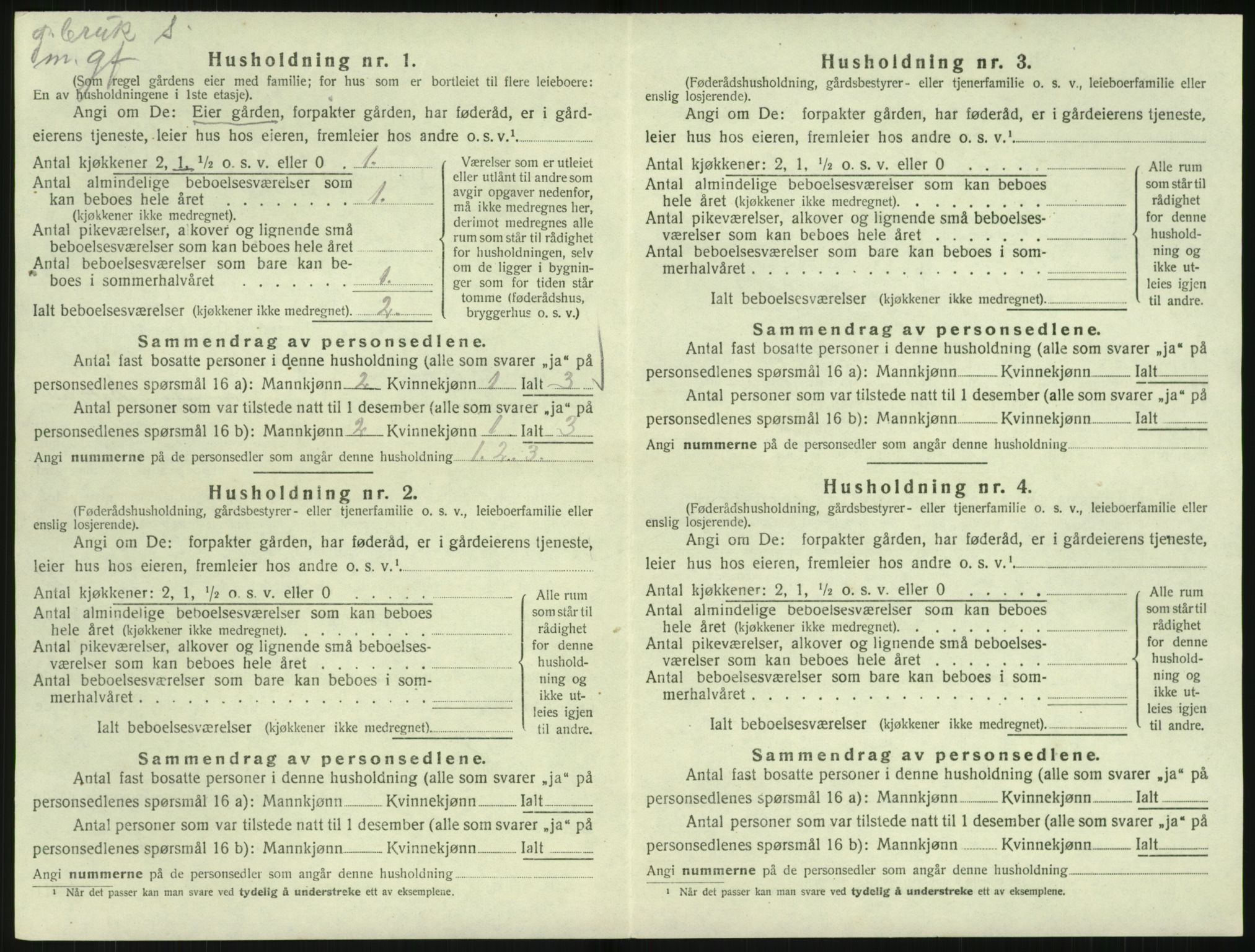 SAK, 1920 census for Landvik, 1920, p. 745