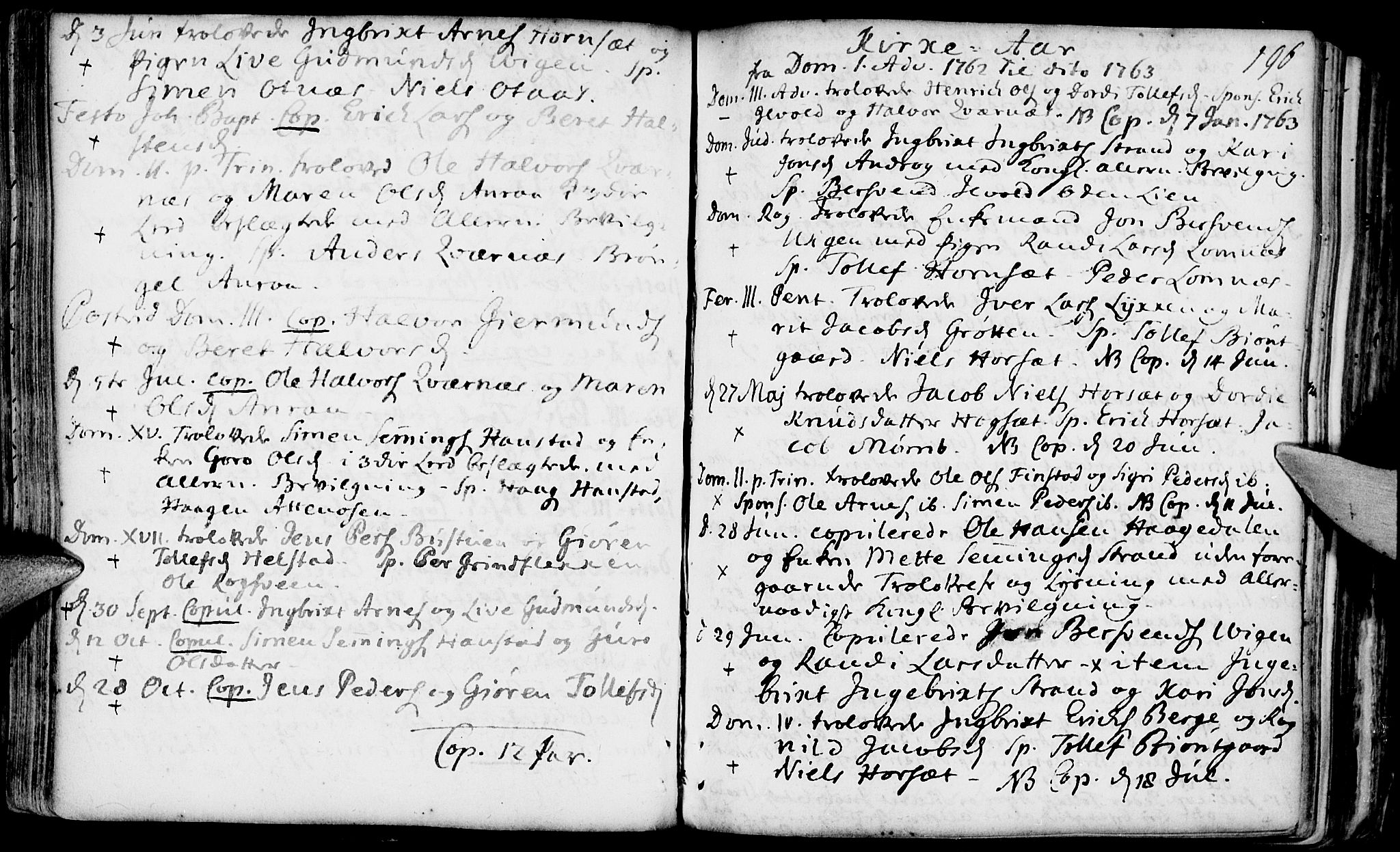 Rendalen prestekontor, SAH/PREST-054/H/Ha/Haa/L0001: Parish register (official) no. 1, 1733-1787, p. 196