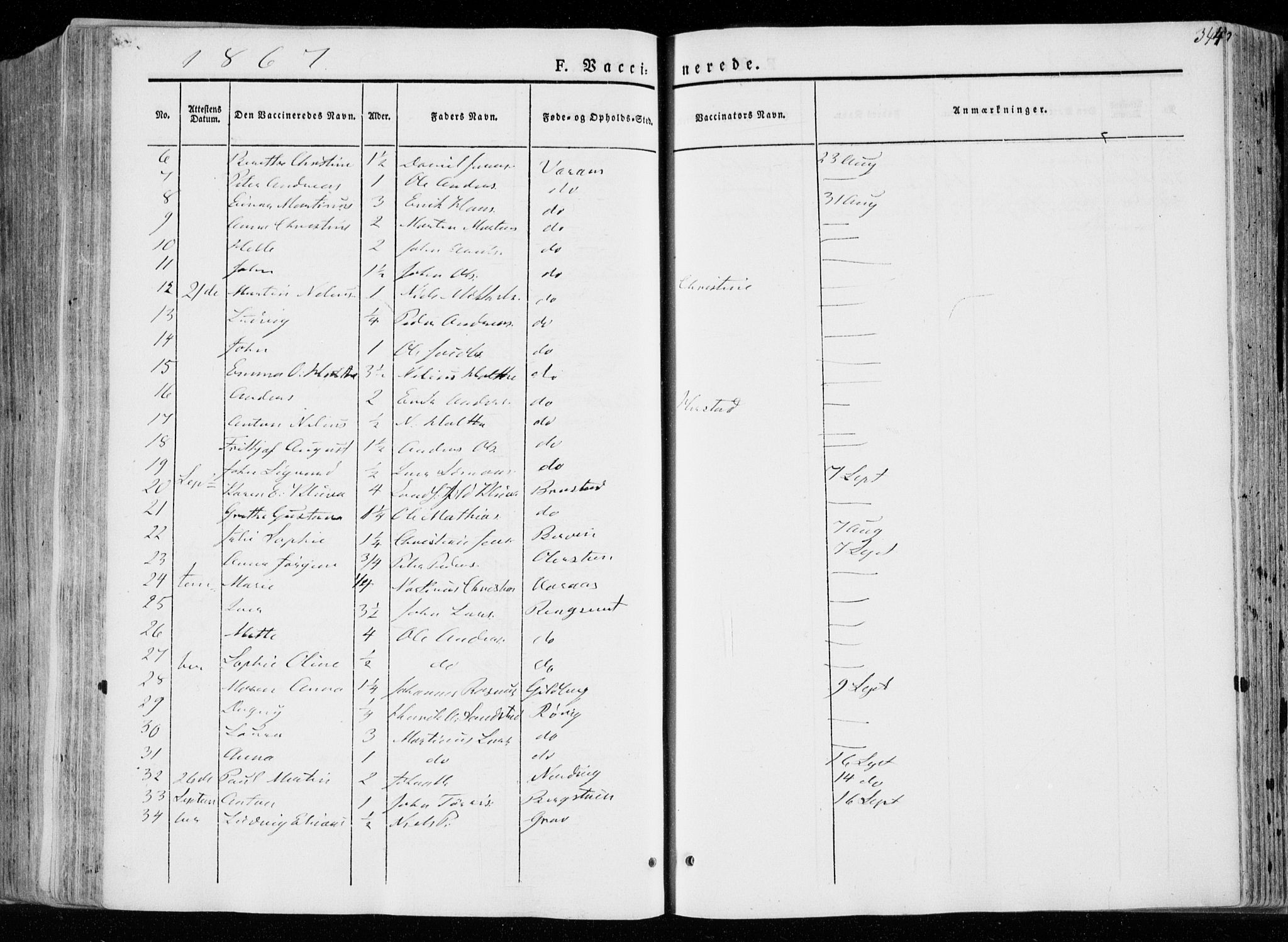 Ministerialprotokoller, klokkerbøker og fødselsregistre - Nord-Trøndelag, SAT/A-1458/722/L0218: Parish register (official) no. 722A05, 1843-1868, p. 344