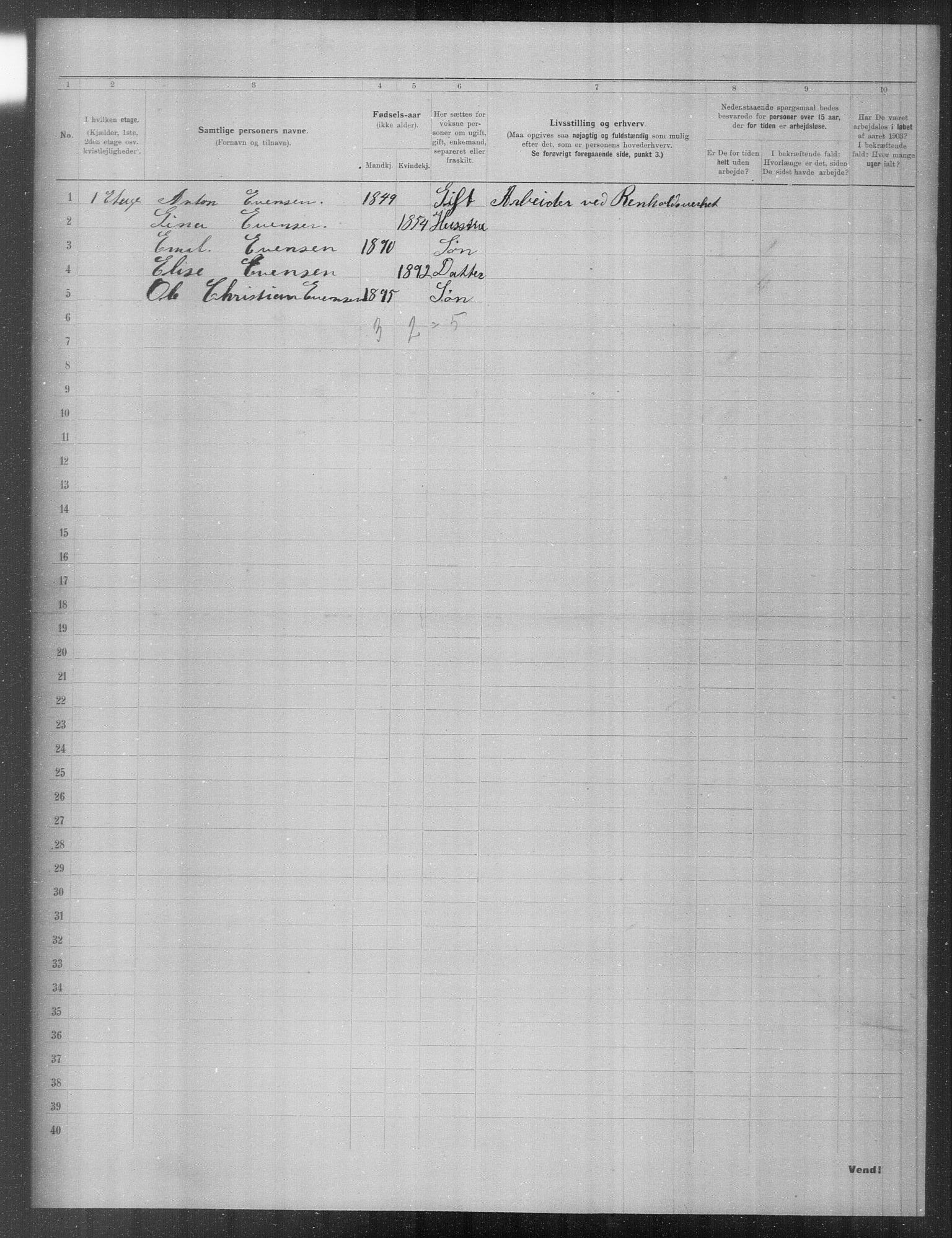 OBA, Municipal Census 1903 for Kristiania, 1903, p. 16855