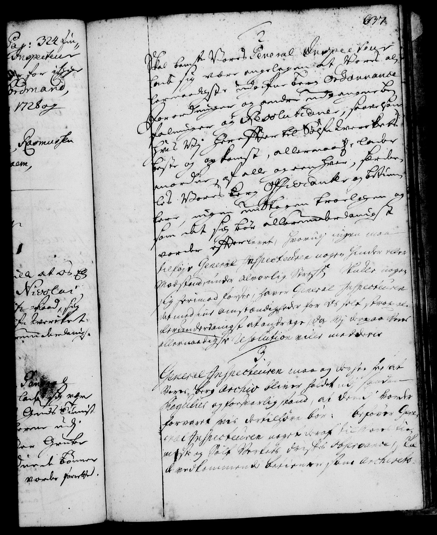 Rentekammeret, Kammerkanselliet, RA/EA-3111/G/Gg/Ggi/L0001: Norsk instruksjonsprotokoll med register (merket RK 53.34), 1720-1729, p. 637