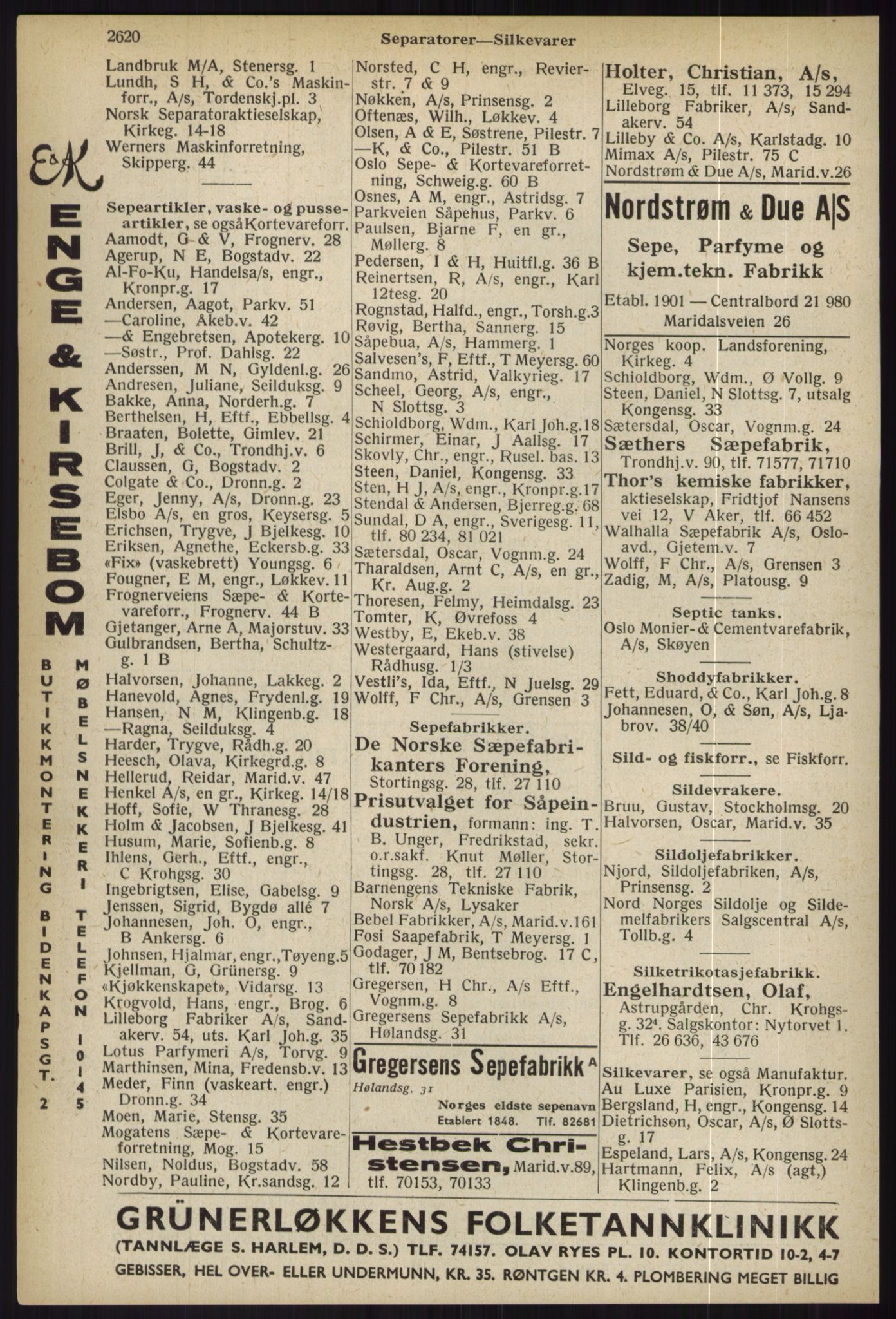 Kristiania/Oslo adressebok, PUBL/-, 1936, p. 2620