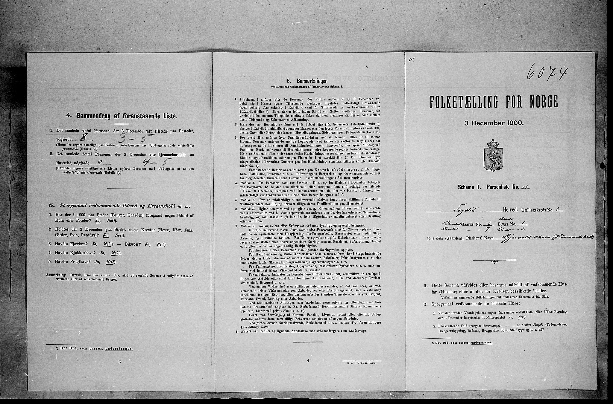 SAH, 1900 census for Trysil, 1900, p. 346