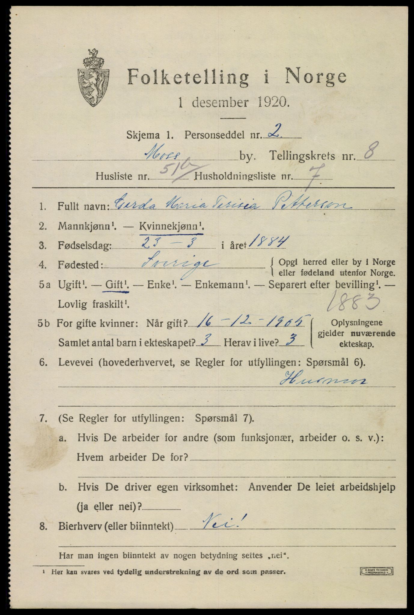 SAO, 1920 census for Moss, 1920, p. 23217