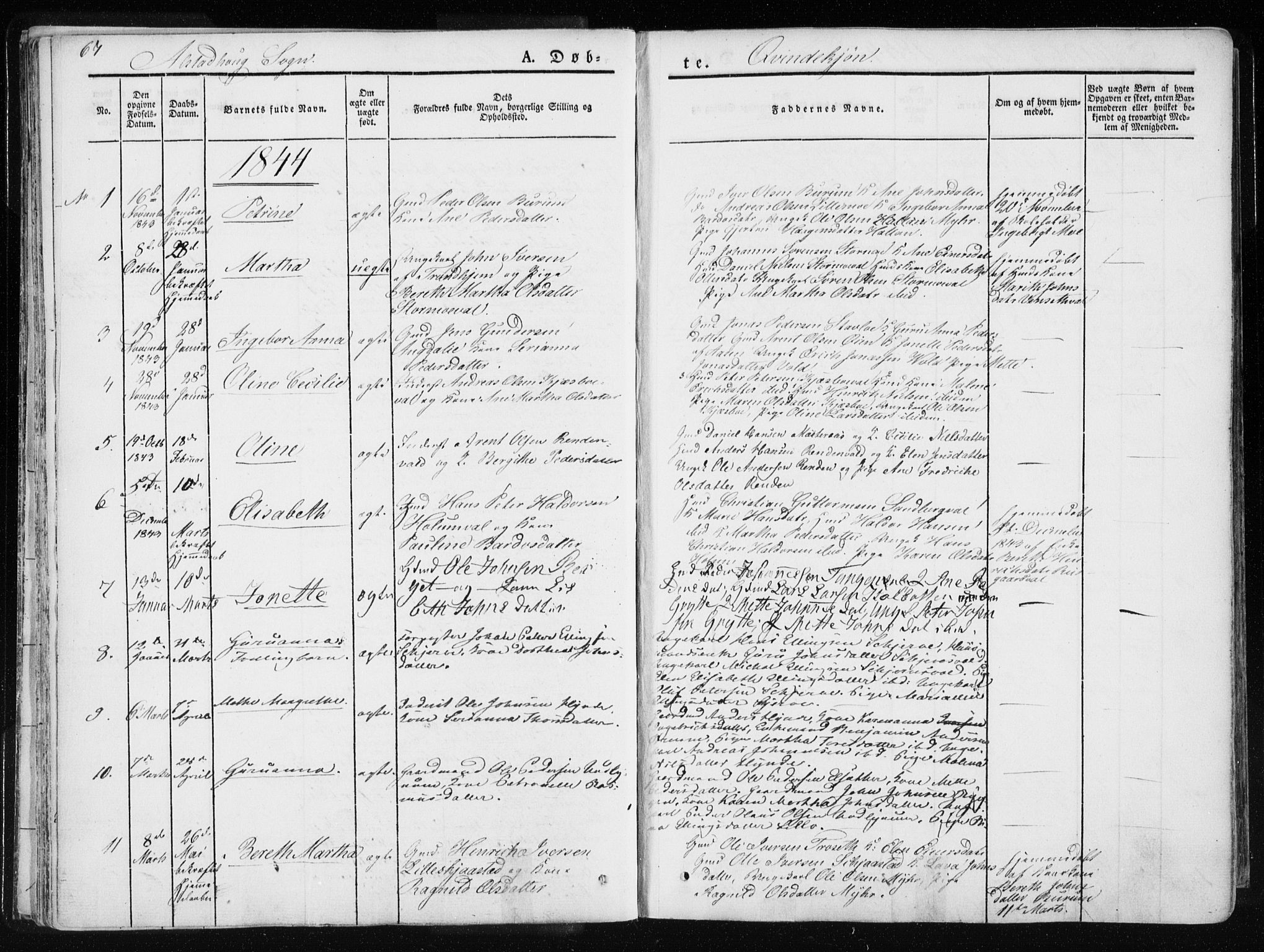 Ministerialprotokoller, klokkerbøker og fødselsregistre - Nord-Trøndelag, AV/SAT-A-1458/717/L0154: Parish register (official) no. 717A06 /1, 1836-1849, p. 67