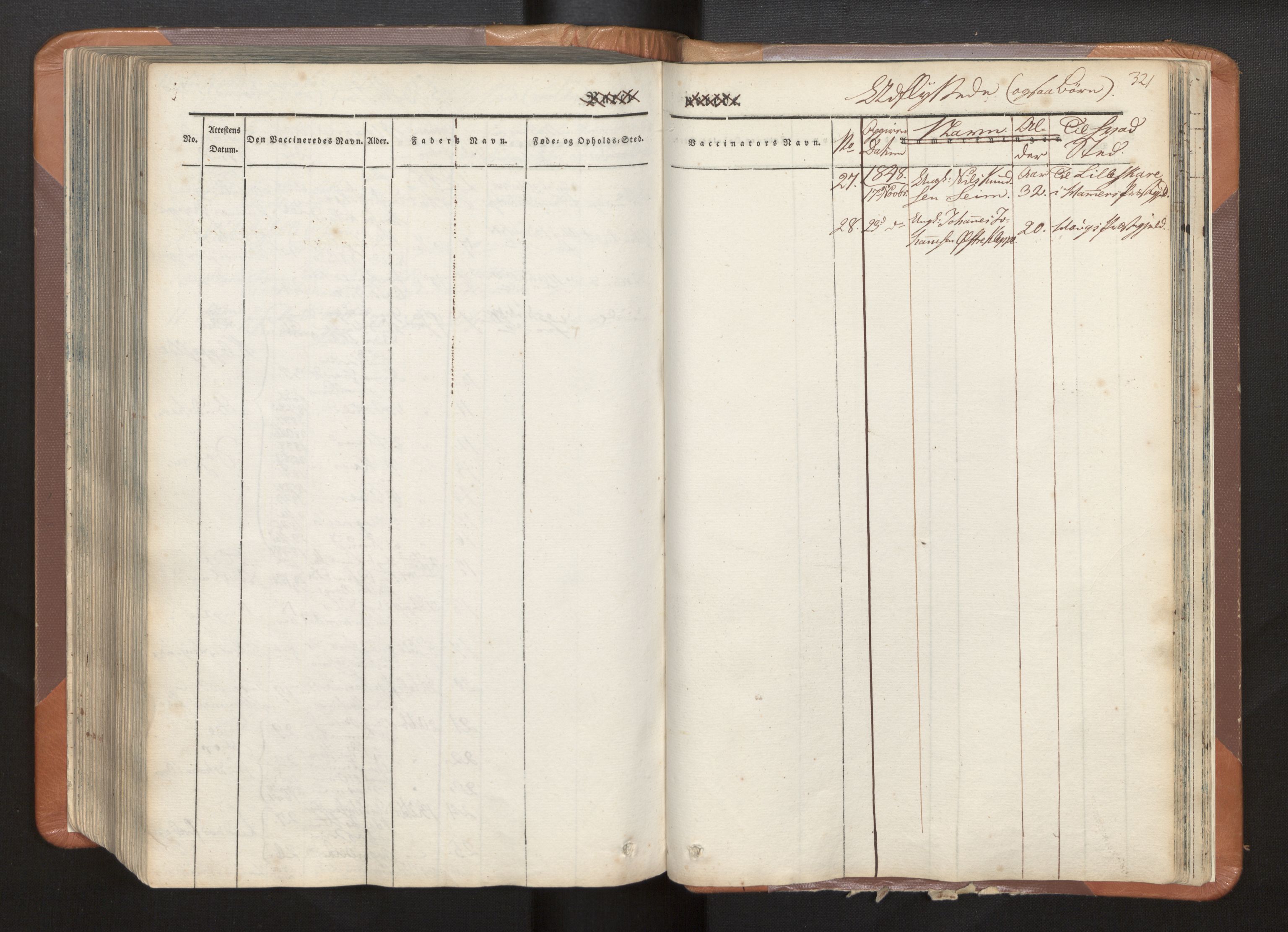 Hosanger sokneprestembete, AV/SAB-A-75801/H/Haa: Parish register (official) no. A 7, 1835-1848, p. 321