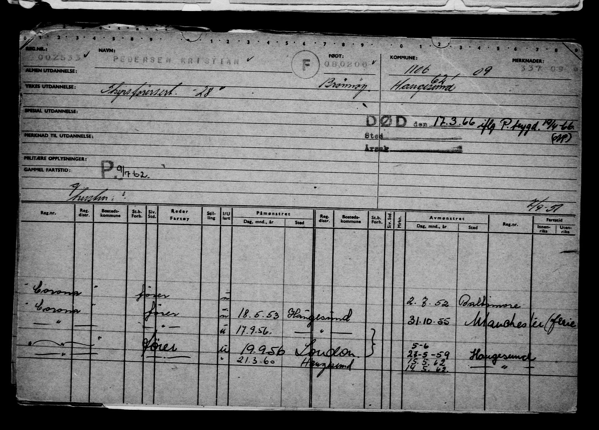 Direktoratet for sjømenn, AV/RA-S-3545/G/Gb/L0035: Hovedkort, 1900, p. 33