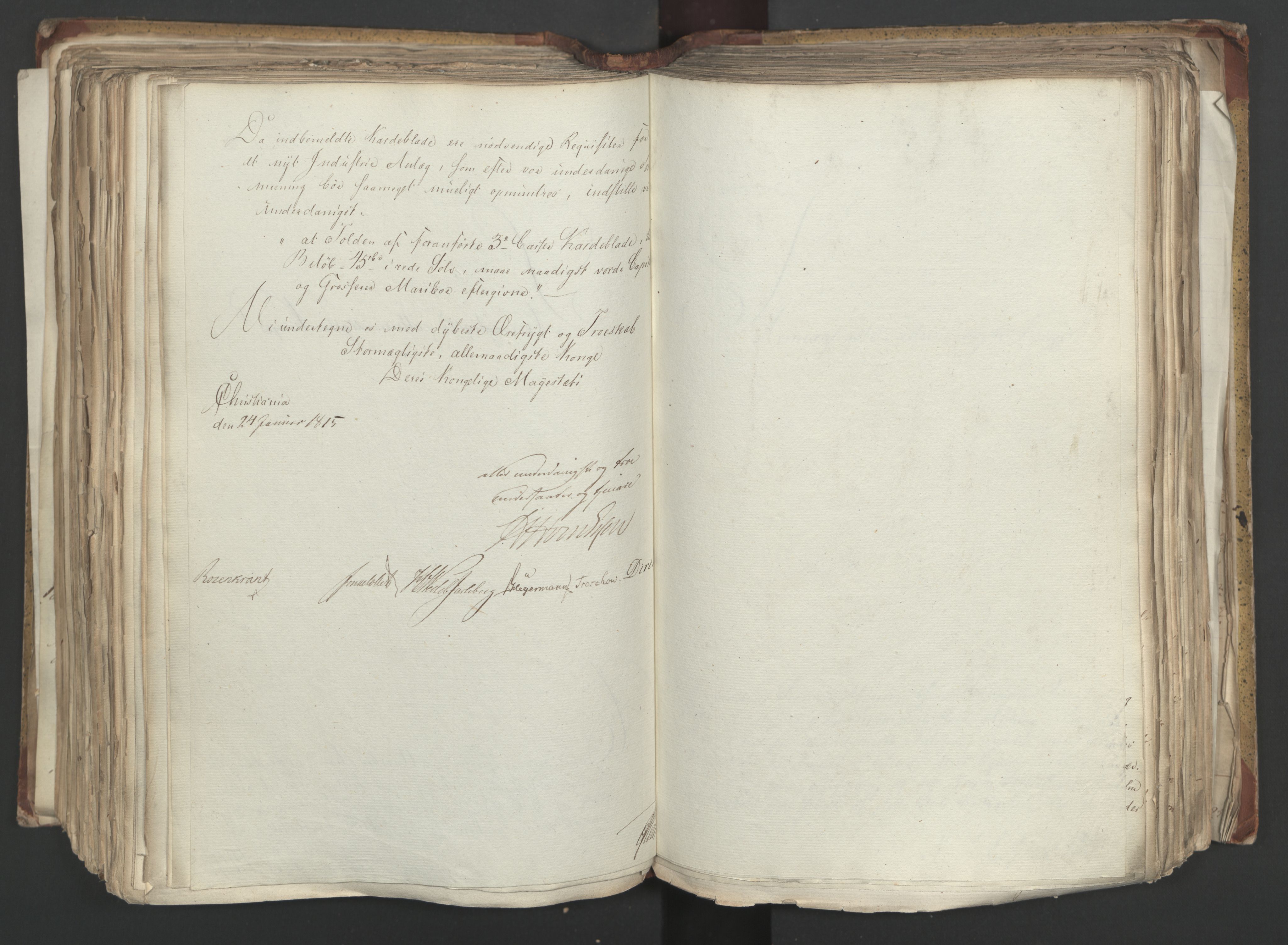 Statsrådsavdelingen i Stockholm, AV/RA-S-1003/D/Da/L0001: Regjeringsinnstillinger nr. 1-262, 1814-1815, p. 329