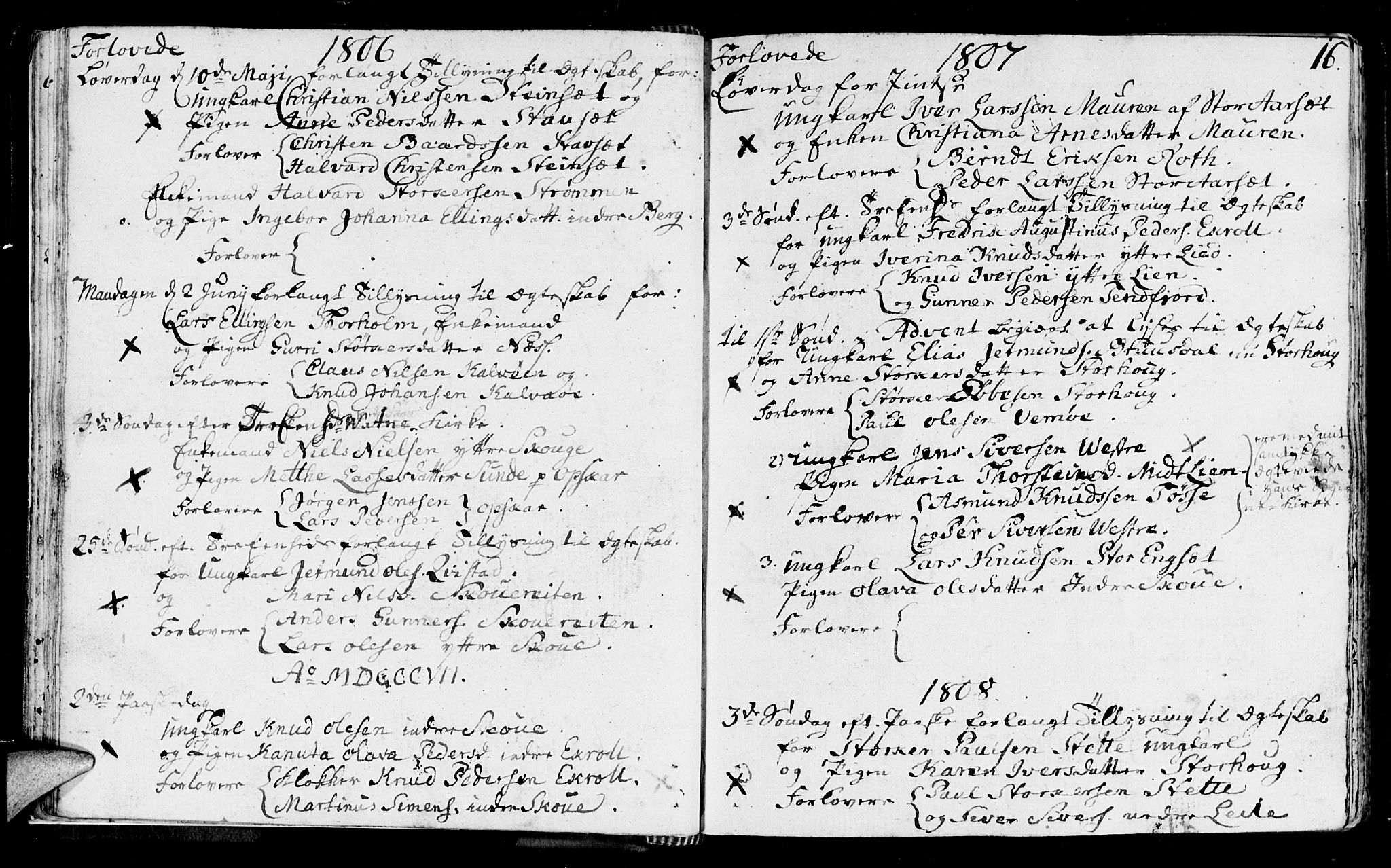 Ministerialprotokoller, klokkerbøker og fødselsregistre - Møre og Romsdal, SAT/A-1454/524/L0350: Parish register (official) no. 524A02, 1780-1817, p. 16