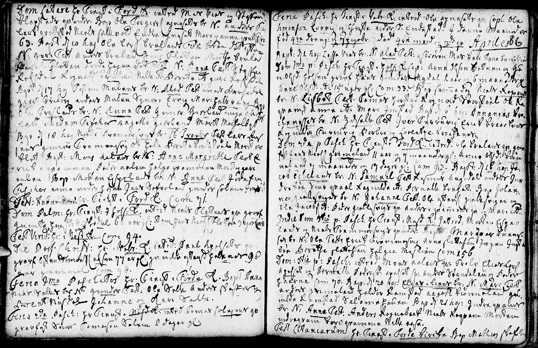 Førde sokneprestembete, AV/SAB-A-79901/H/Haa/Haaa/L0002: Parish register (official) no. A 2, 1728-1748, p. 86