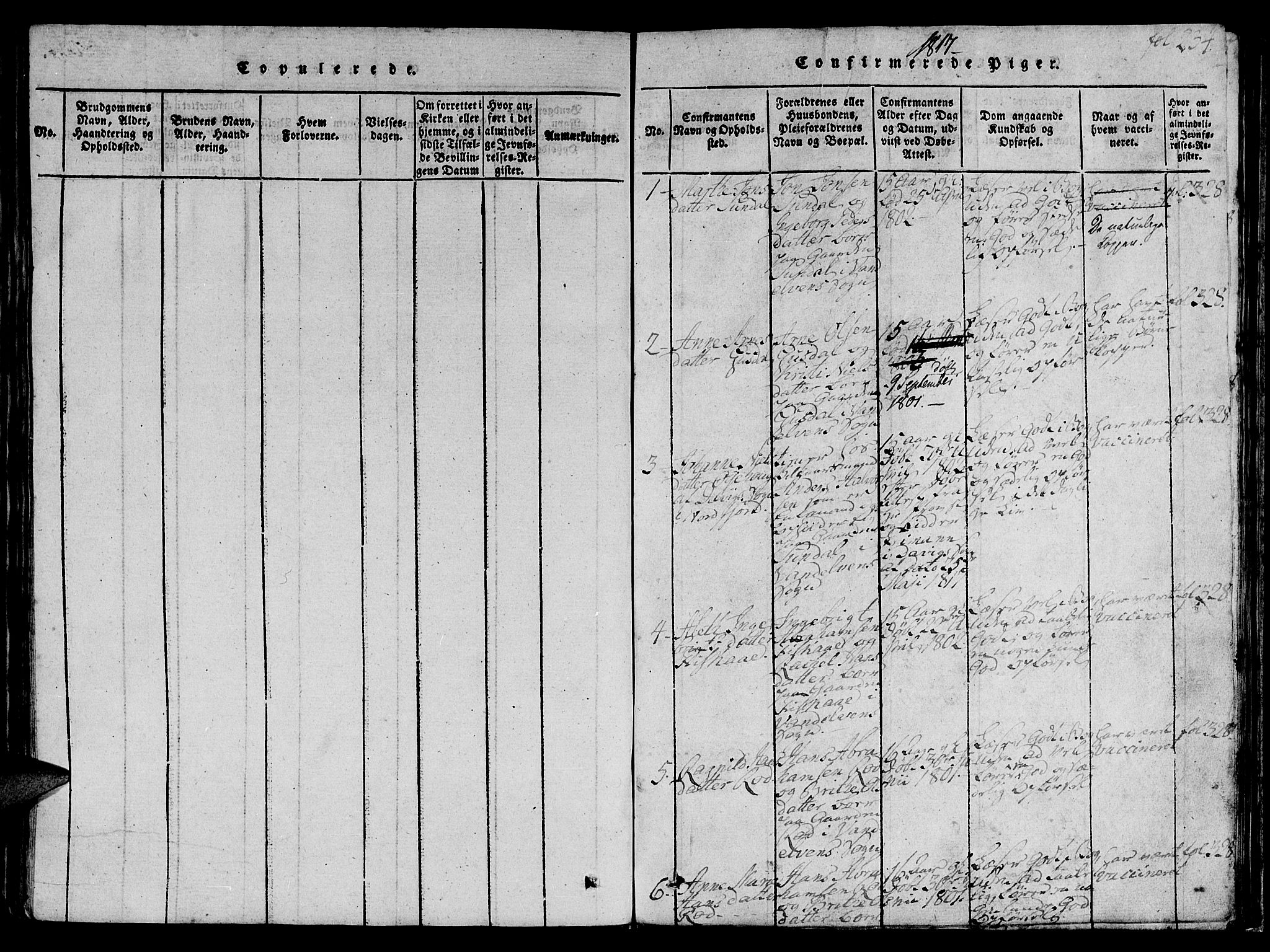 Ministerialprotokoller, klokkerbøker og fødselsregistre - Møre og Romsdal, SAT/A-1454/501/L0004: Parish register (official) no. 501A04, 1816-1831, p. 234