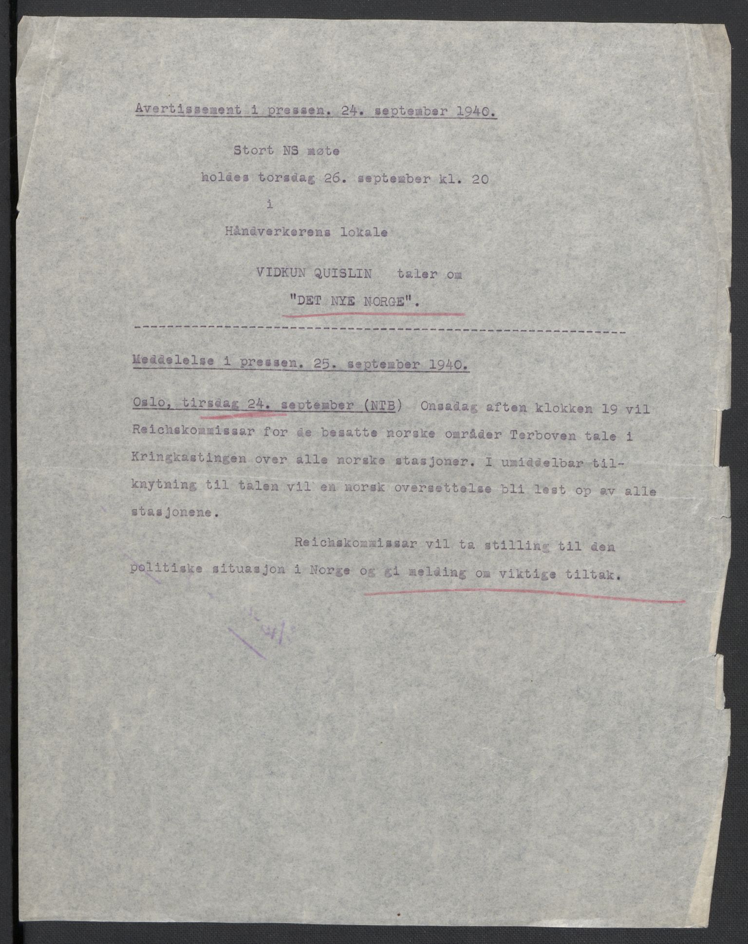 Landssvikarkivet, Oslo politikammer, AV/RA-S-3138-01/D/Da/L0003: Dnr. 29, 1945, p. 1124