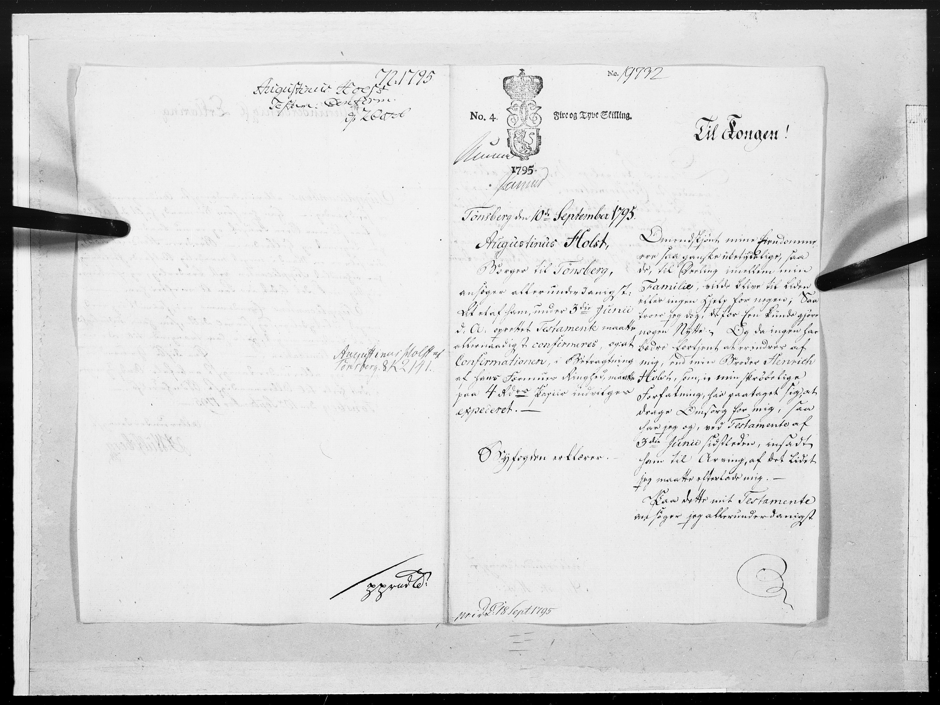 Danske Kanselli 1572-1799, AV/RA-EA-3023/F/Fc/Fcc/Fcca/L0303: Norske innlegg 1572-1799, 1795, p. 13