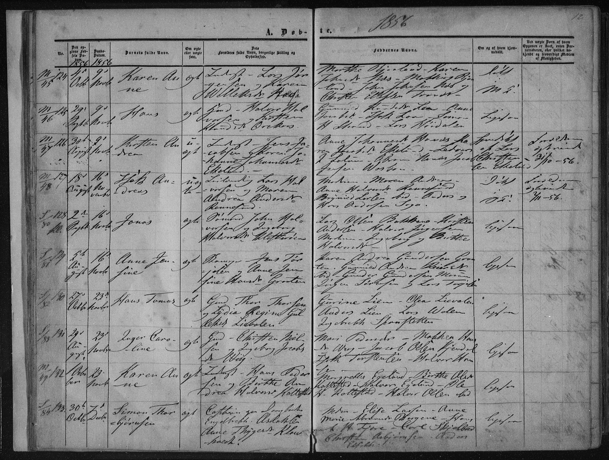 Solum kirkebøker, SAKO/A-306/F/Fa/L0007: Parish register (official) no. I 7, 1856-1864, p. 12