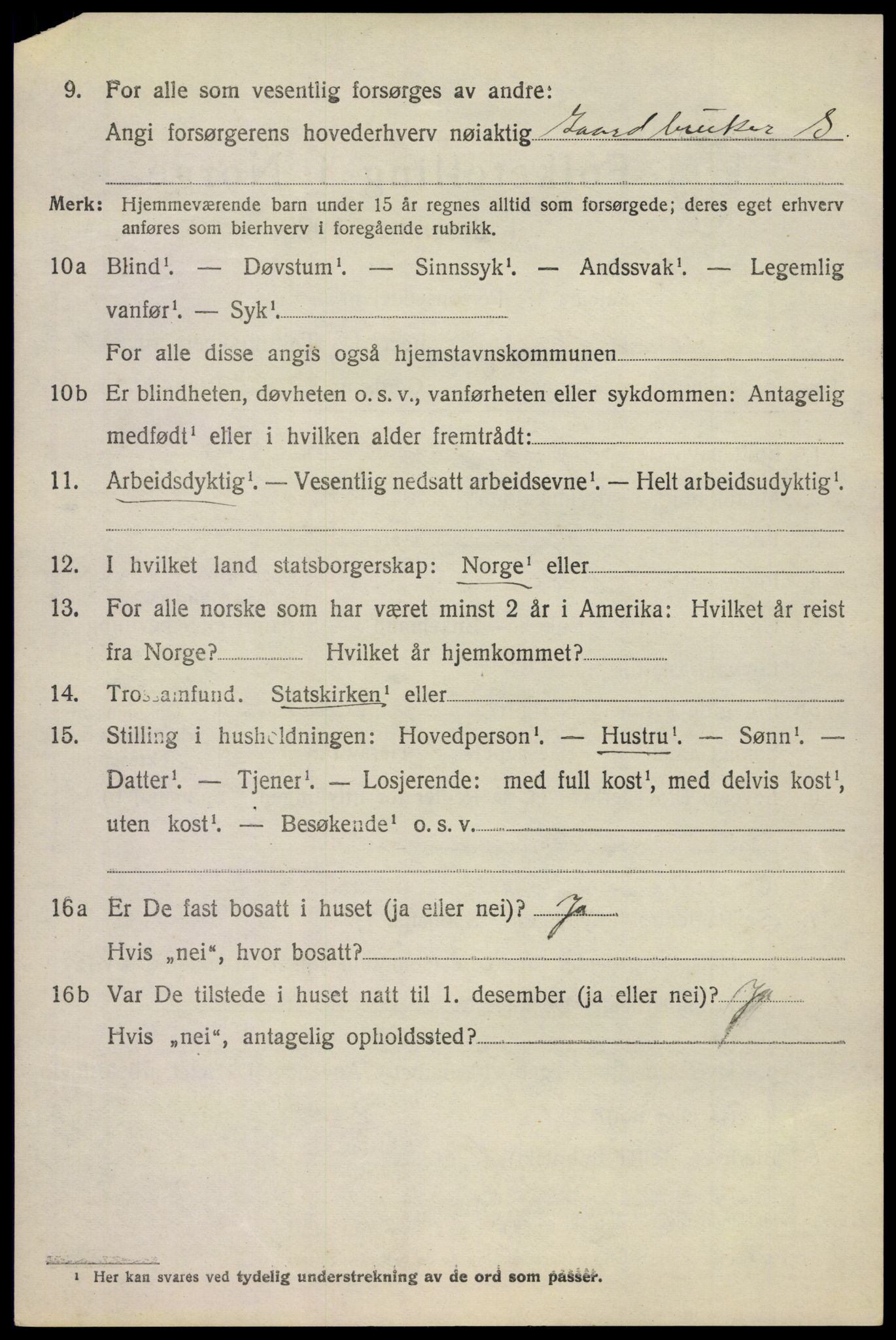 SAKO, 1920 census for Stokke, 1920, p. 10889