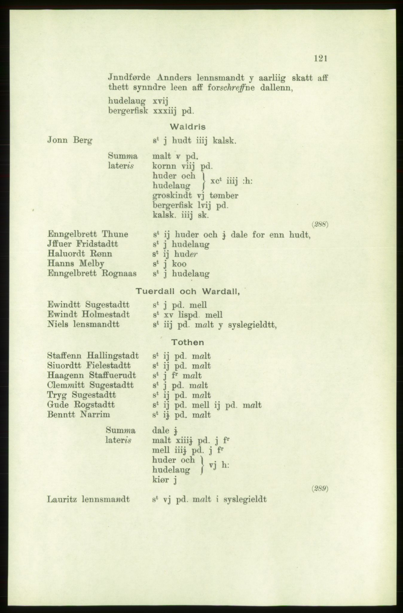 Publikasjoner utgitt av Arkivverket, PUBL/PUBL-001/C/0001: Bind 1: Rekneskap for Akershus len 1557-1558, 1557-1558, p. 121