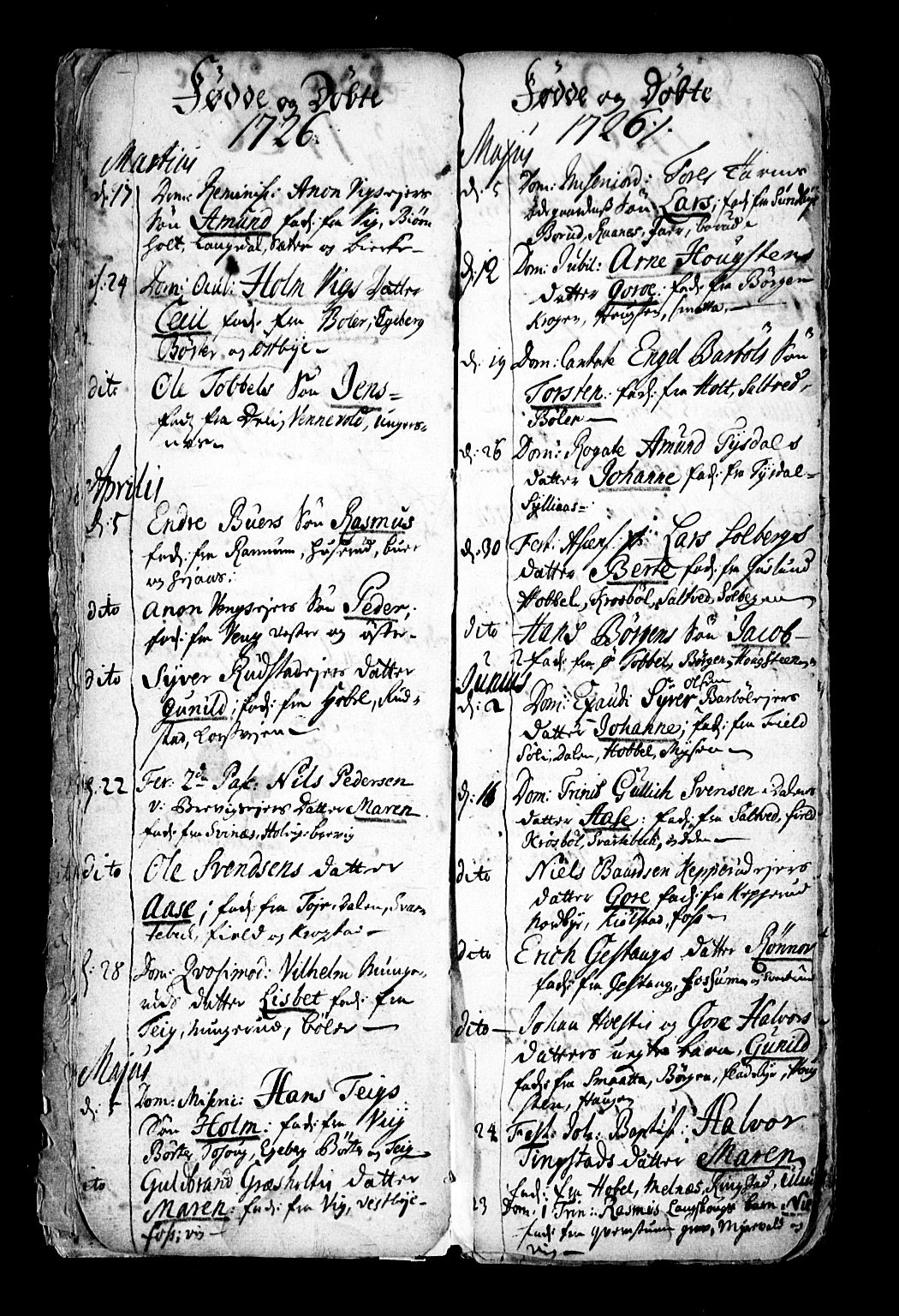 Enebakk prestekontor Kirkebøker, SAO/A-10171c/F/Fa/L0001: Parish register (official) no. I 1, 1719-1754