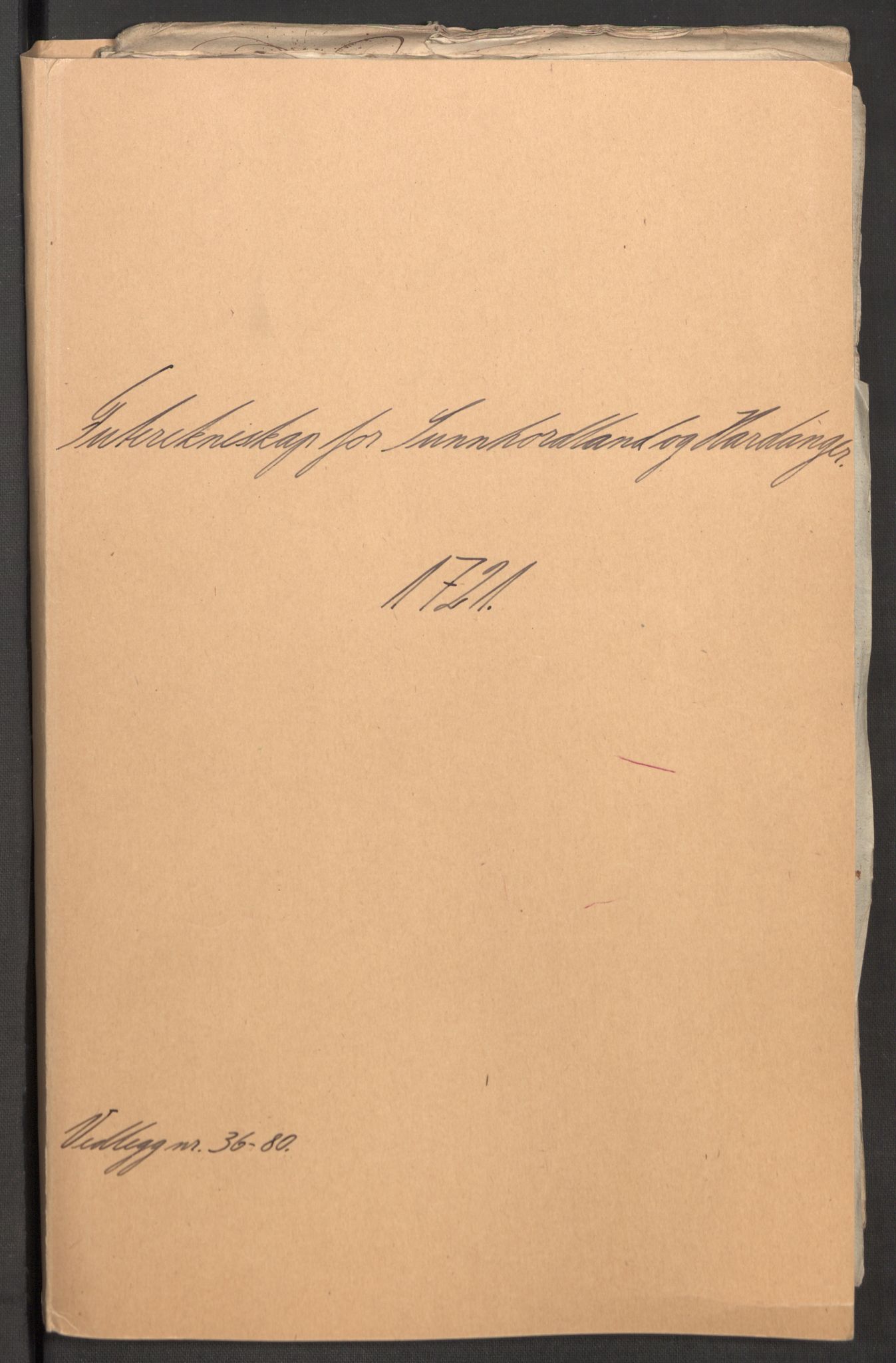 Rentekammeret inntil 1814, Reviderte regnskaper, Fogderegnskap, RA/EA-4092/R48/L3000: Fogderegnskap Sunnhordland og Hardanger, 1721, p. 211
