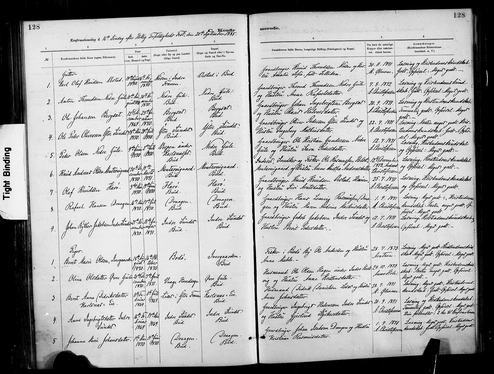 Ministerialprotokoller, klokkerbøker og fødselsregistre - Møre og Romsdal, AV/SAT-A-1454/566/L0769: Parish register (official) no. 566A08, 1881-1903, p. 128