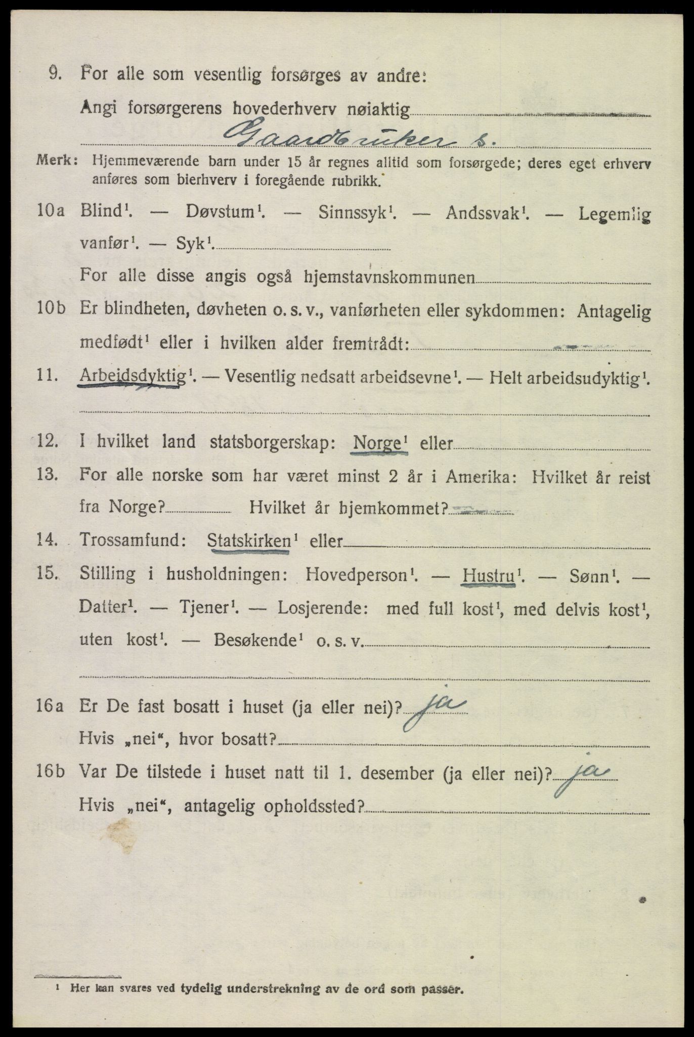 SAH, 1920 census for Sollia, 1920, p. 688