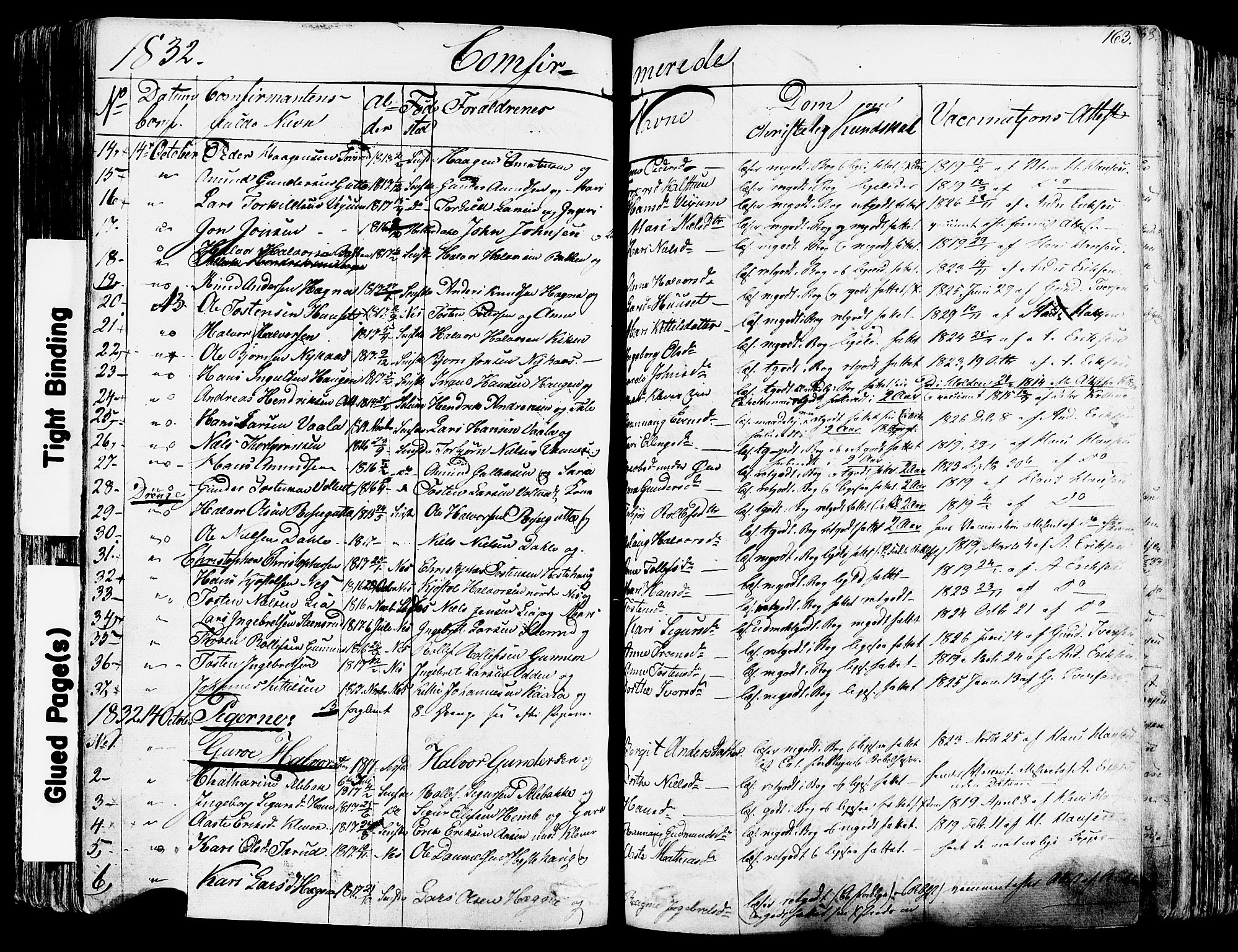 Sauherad kirkebøker, SAKO/A-298/F/Fa/L0006: Parish register (official) no. I 6, 1827-1850, p. 163