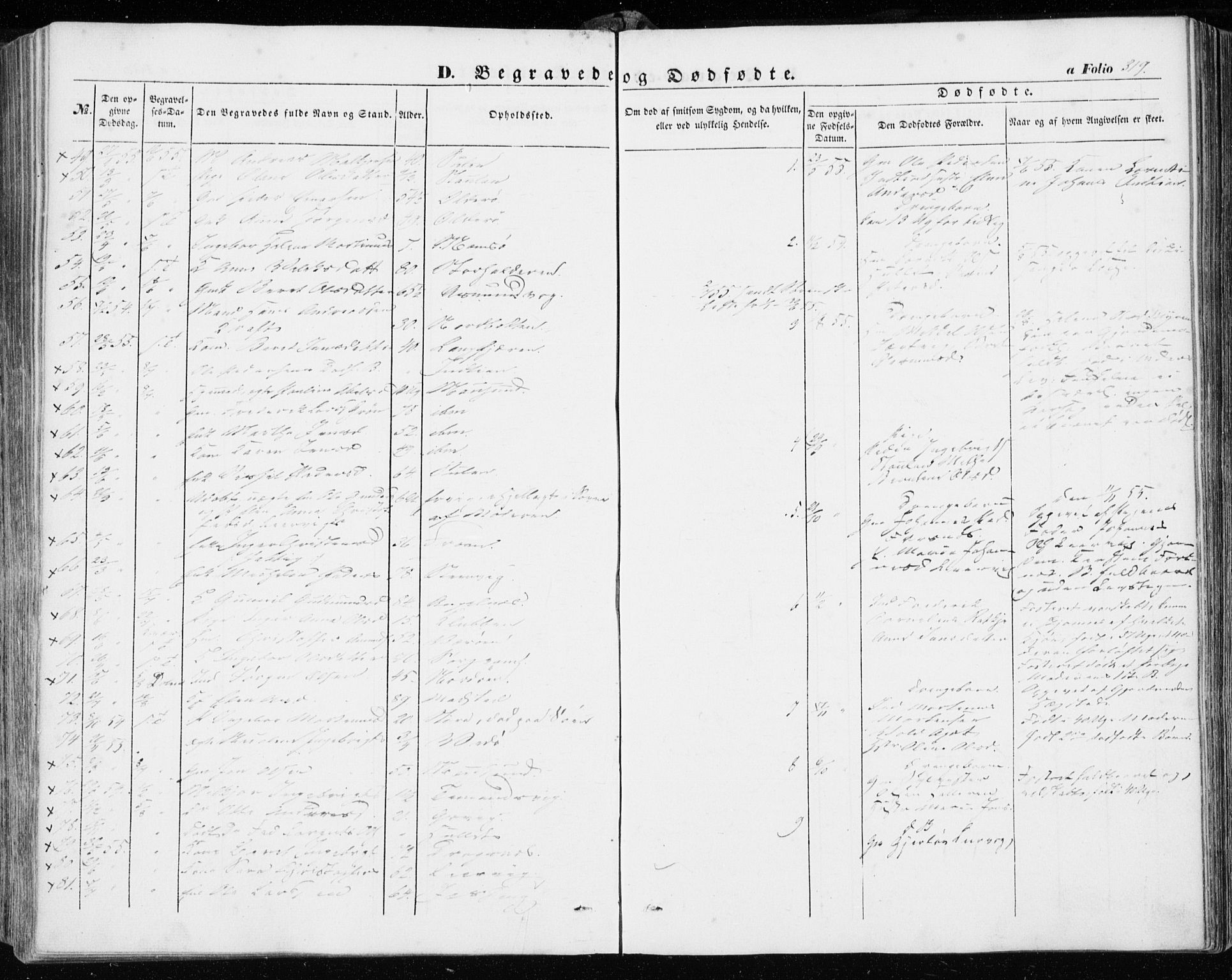 Ministerialprotokoller, klokkerbøker og fødselsregistre - Sør-Trøndelag, AV/SAT-A-1456/634/L0530: Parish register (official) no. 634A06, 1852-1860, p. 319