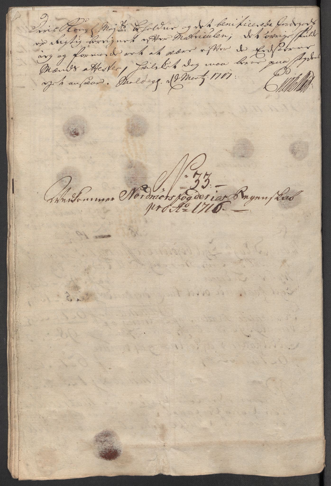 Rentekammeret inntil 1814, Reviderte regnskaper, Fogderegnskap, AV/RA-EA-4092/R56/L3749: Fogderegnskap Nordmøre, 1716, p. 188