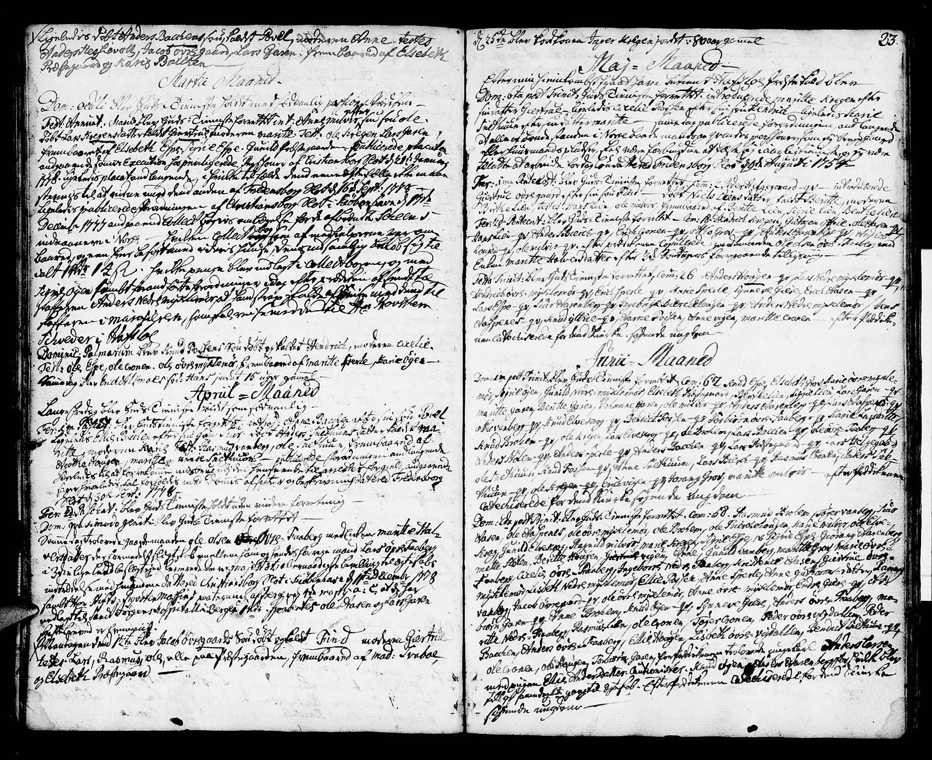 Jostedal sokneprestembete, AV/SAB-A-80601/H/Haa/Haaa/L0002: Parish register (official) no. A 2, 1770-1806, p. 23