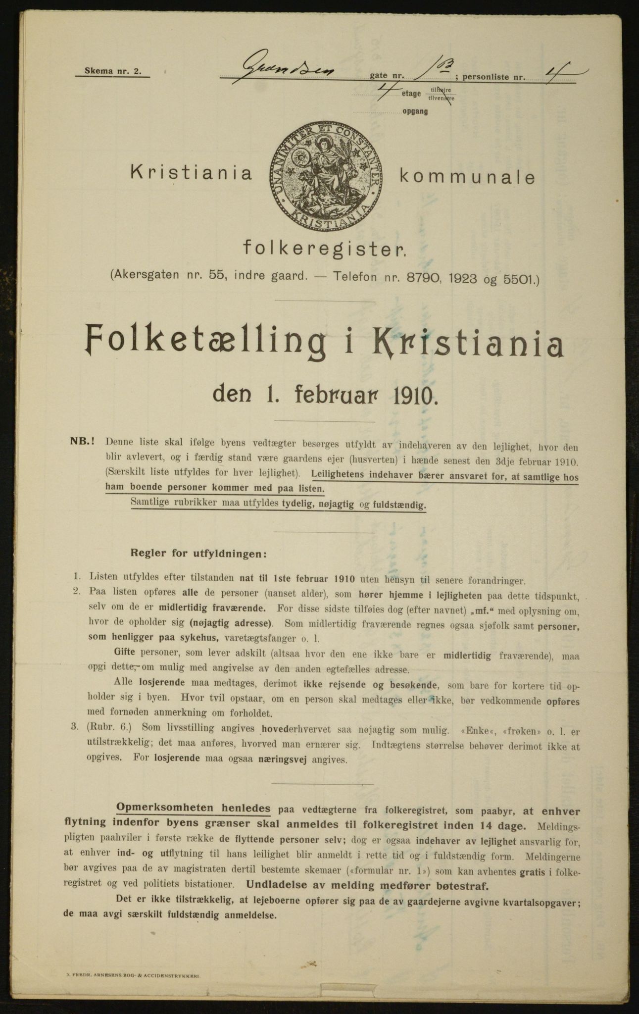 OBA, Municipal Census 1910 for Kristiania, 1910, p. 28224