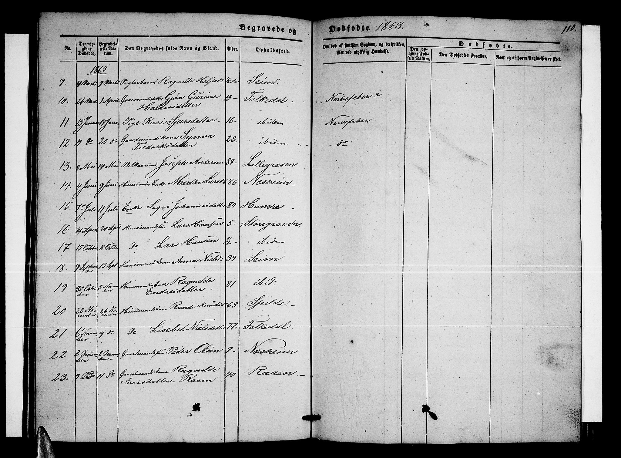Ulvik sokneprestembete, AV/SAB-A-78801/H/Hab: Parish register (copy) no. B 1, 1855-1868, p. 110