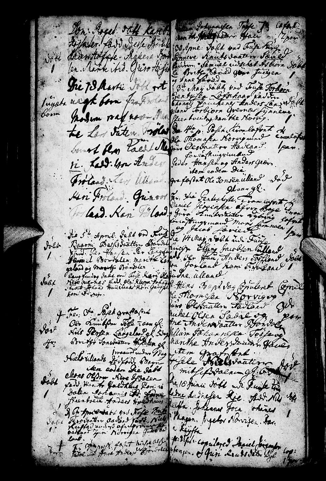 Os sokneprestembete, SAB/A-99929: Parish register (official) no. A 4, 1669-1760, p. 73