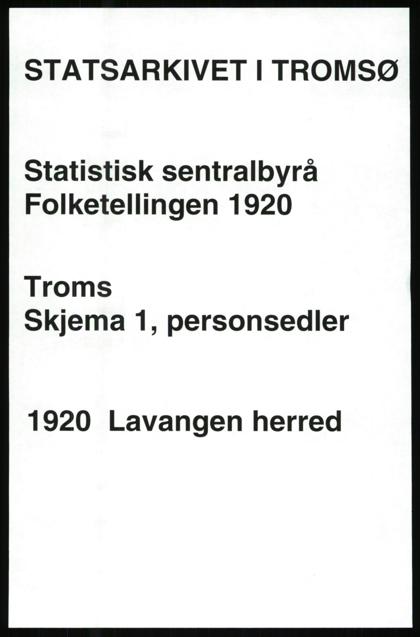 SATØ, 1920 census for Lavangen, 1920, p. 517