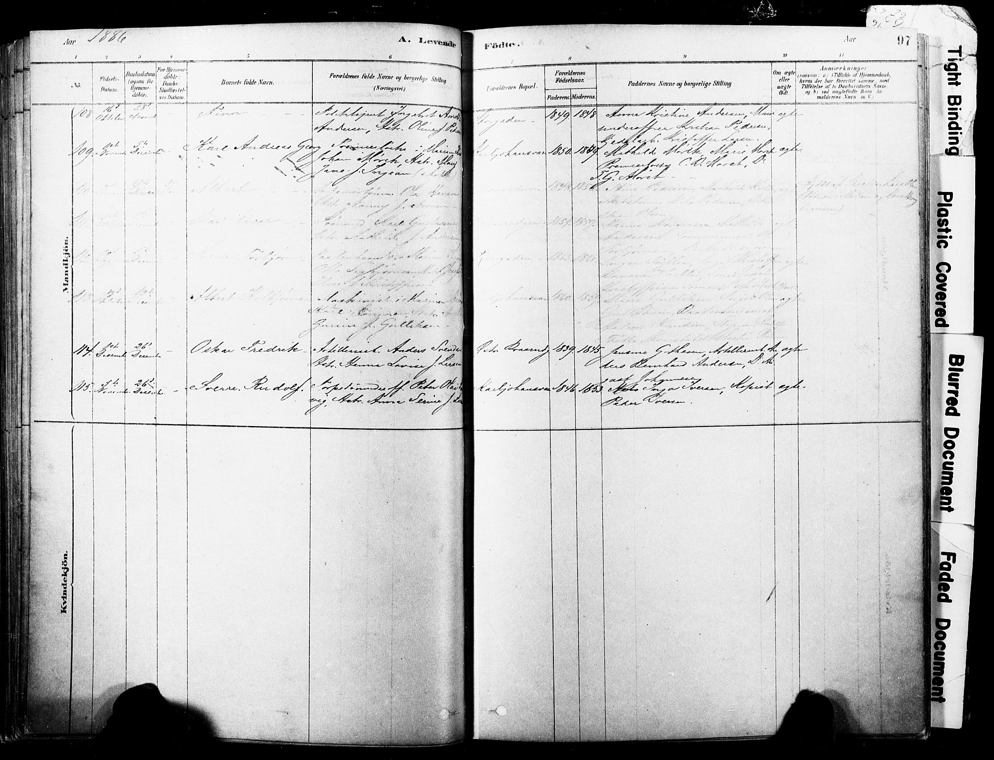 Horten kirkebøker, AV/SAKO-A-348/F/Fa/L0003: Parish register (official) no. 3, 1878-1887, p. 97