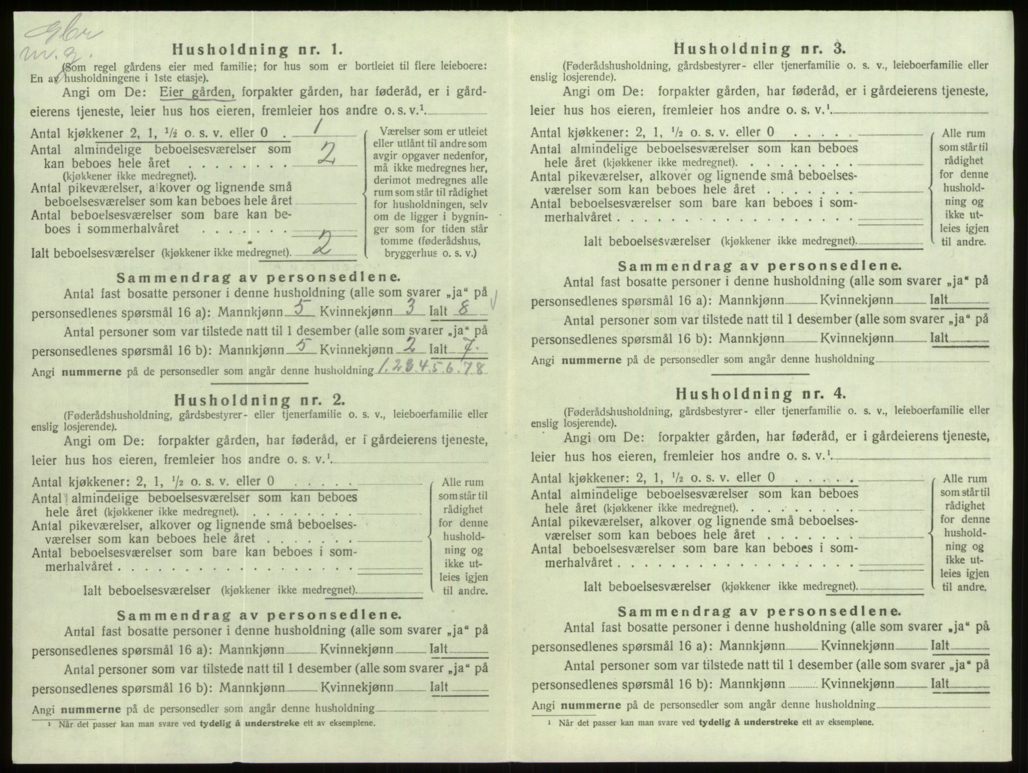 SAB, 1920 census for Eid, 1920, p. 519