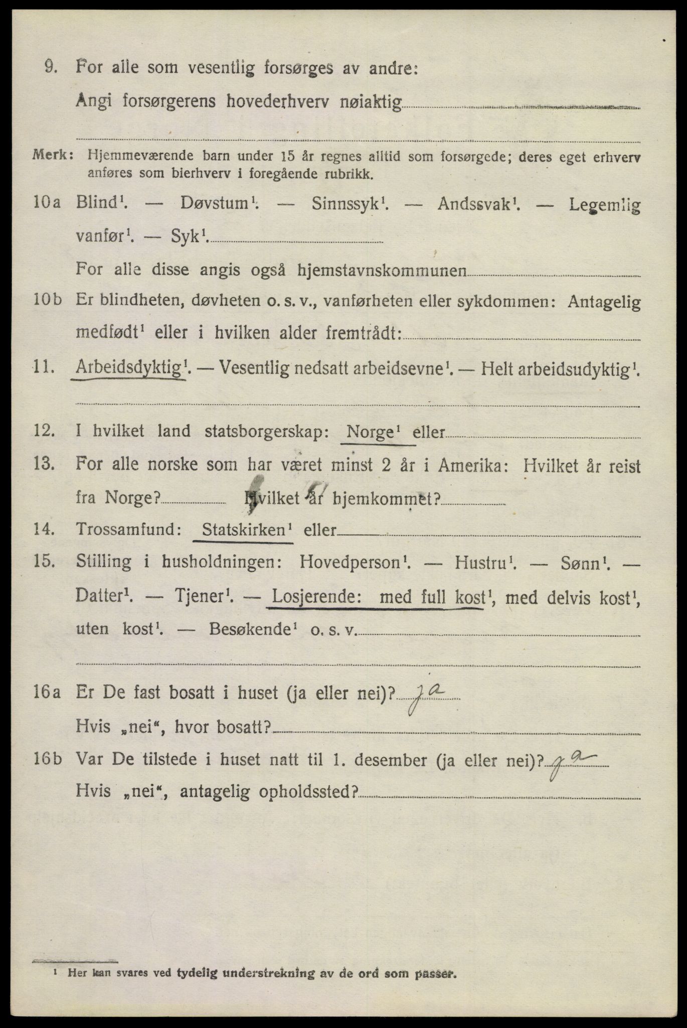 SAKO, 1920 census for Nore, 1920, p. 4031