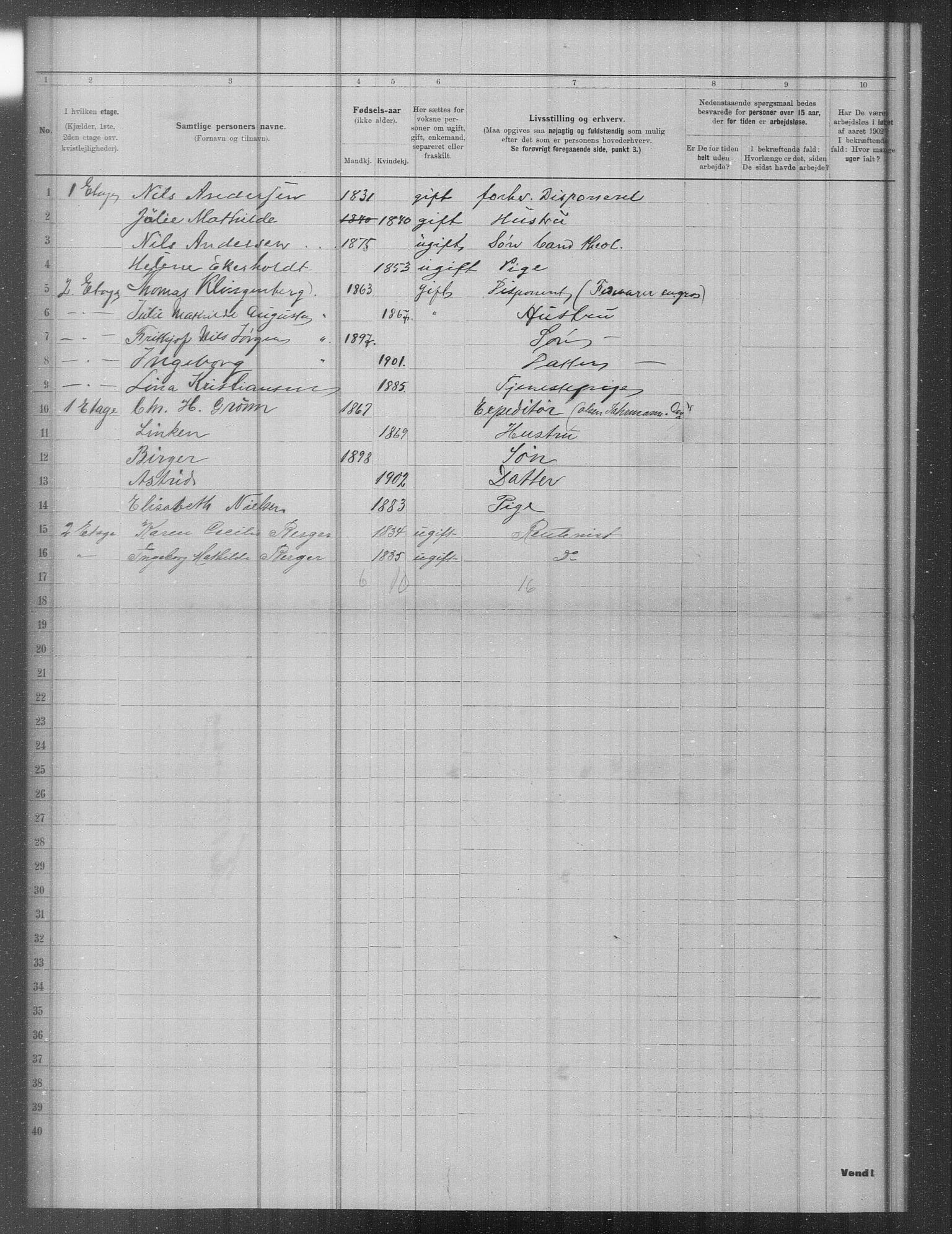 OBA, Municipal Census 1902 for Kristiania, 1902, p. 11230