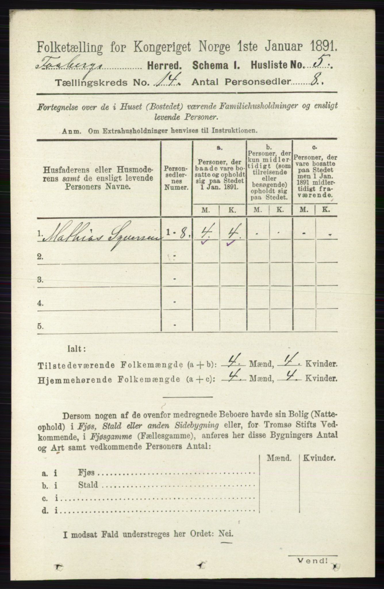 RA, 1891 census for 0524 Fåberg, 1891, p. 5627