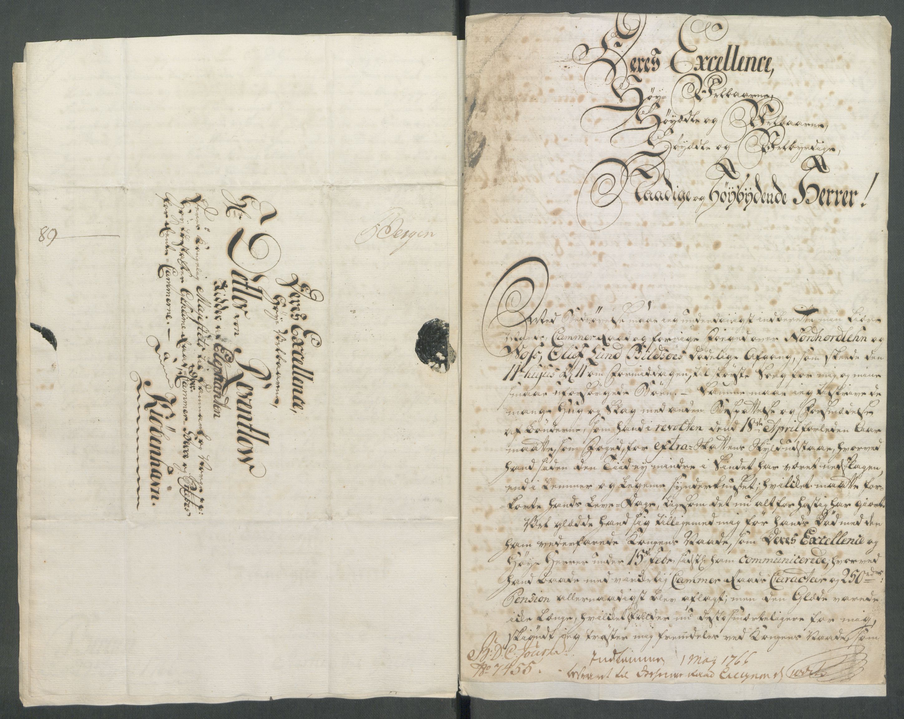 Rentekammeret inntil 1814, Realistisk ordnet avdeling, AV/RA-EA-4070/Od/L0002: [Æ3]: Dokumenter om almuens motstand mot ekstraskatten 1762-1772 i Bergen stift og Ryfylke, 1762-1772, p. 257