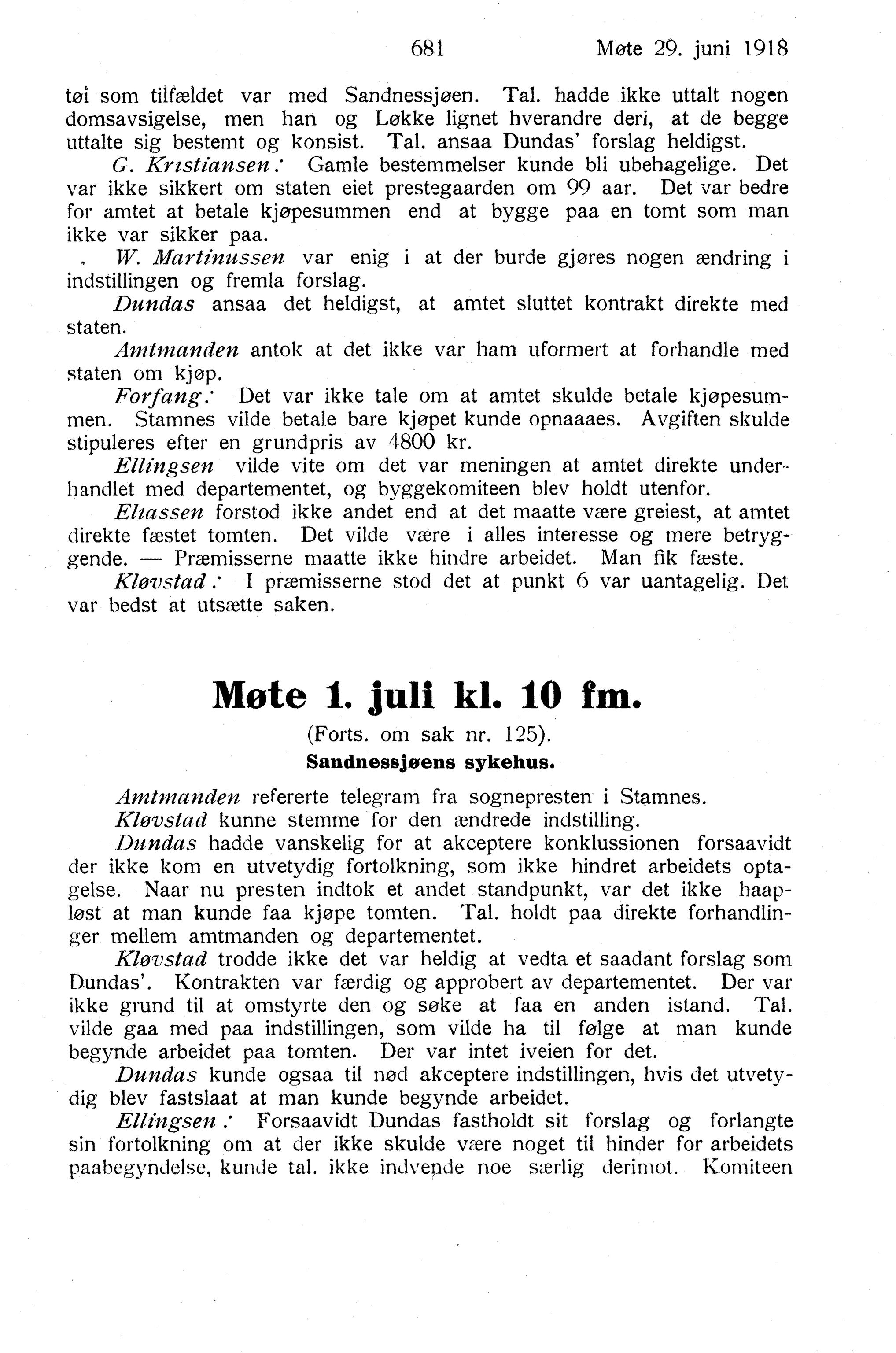 Nordland Fylkeskommune. Fylkestinget, AIN/NFK-17/176/A/Ac/L0041: Fylkestingsforhandlinger 1918, 1918, p. 681