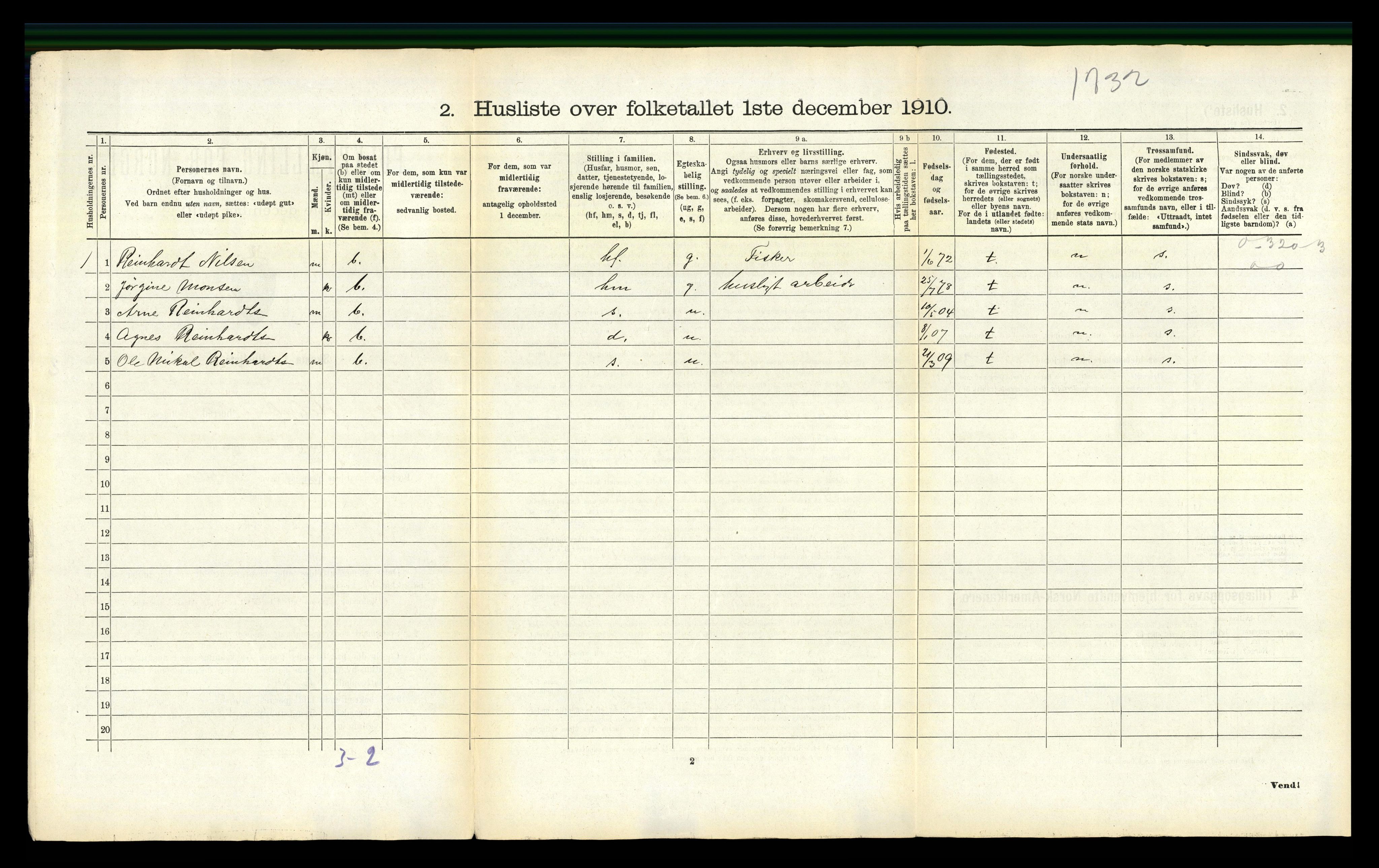 RA, 1910 census for Herøy, 1910, p. 104