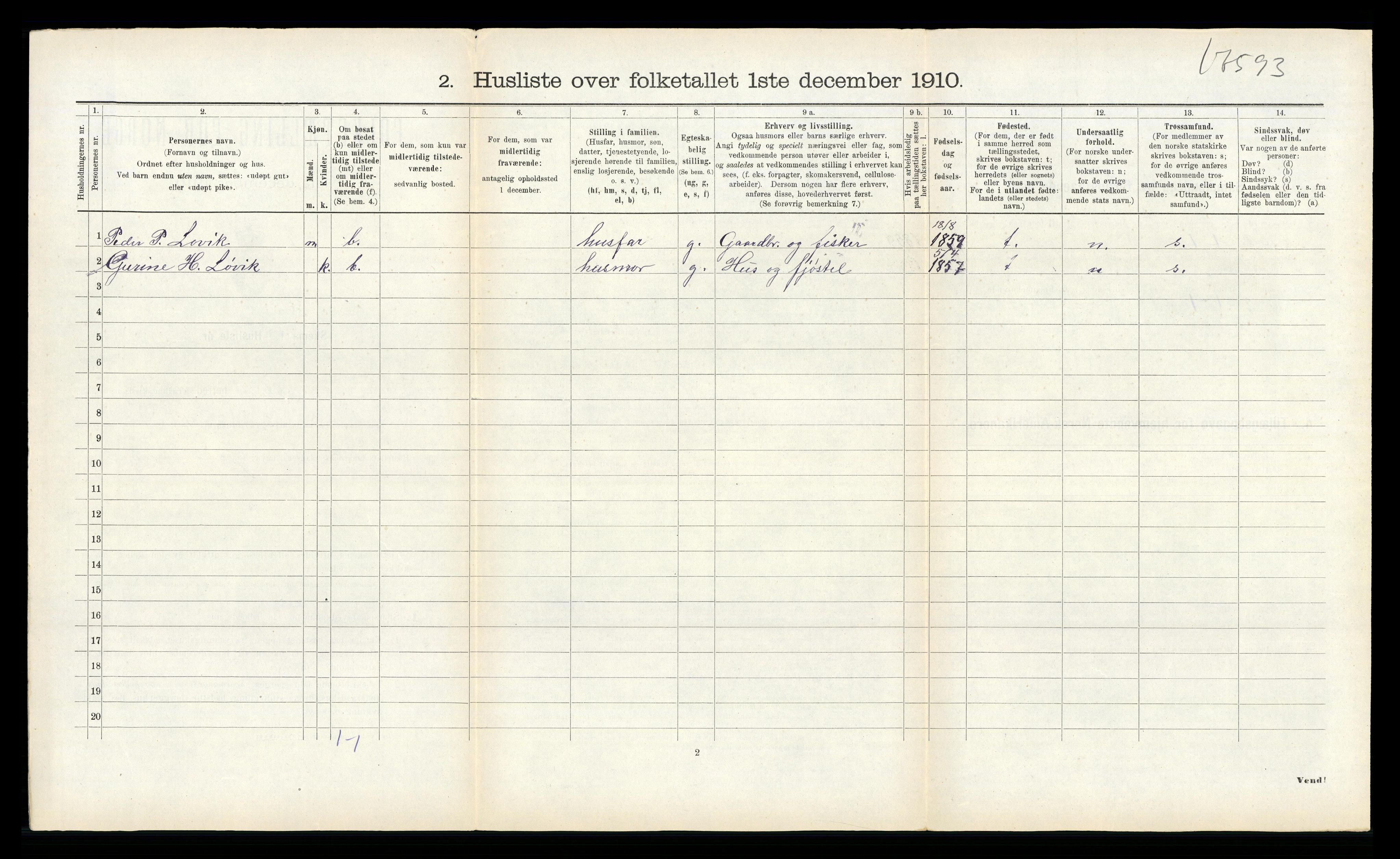 RA, 1910 census for Aukra, 1910, p. 237